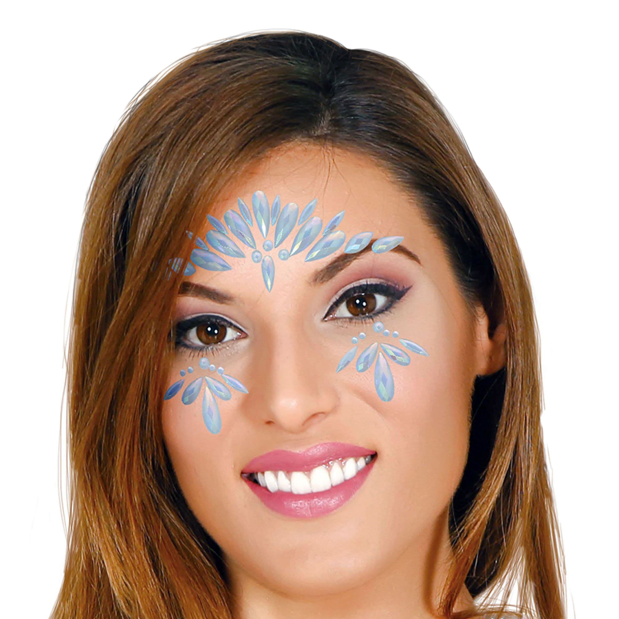 Kasvokoristeet Glow in the Dark Silver – Fiestas Guirca