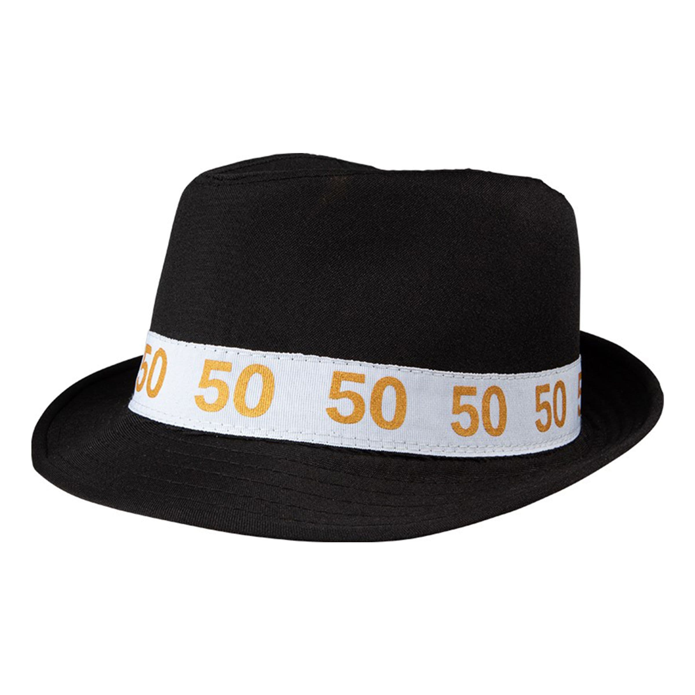 Fedorahattu Musta Numerolla 50 - One size – Hisab/Joker