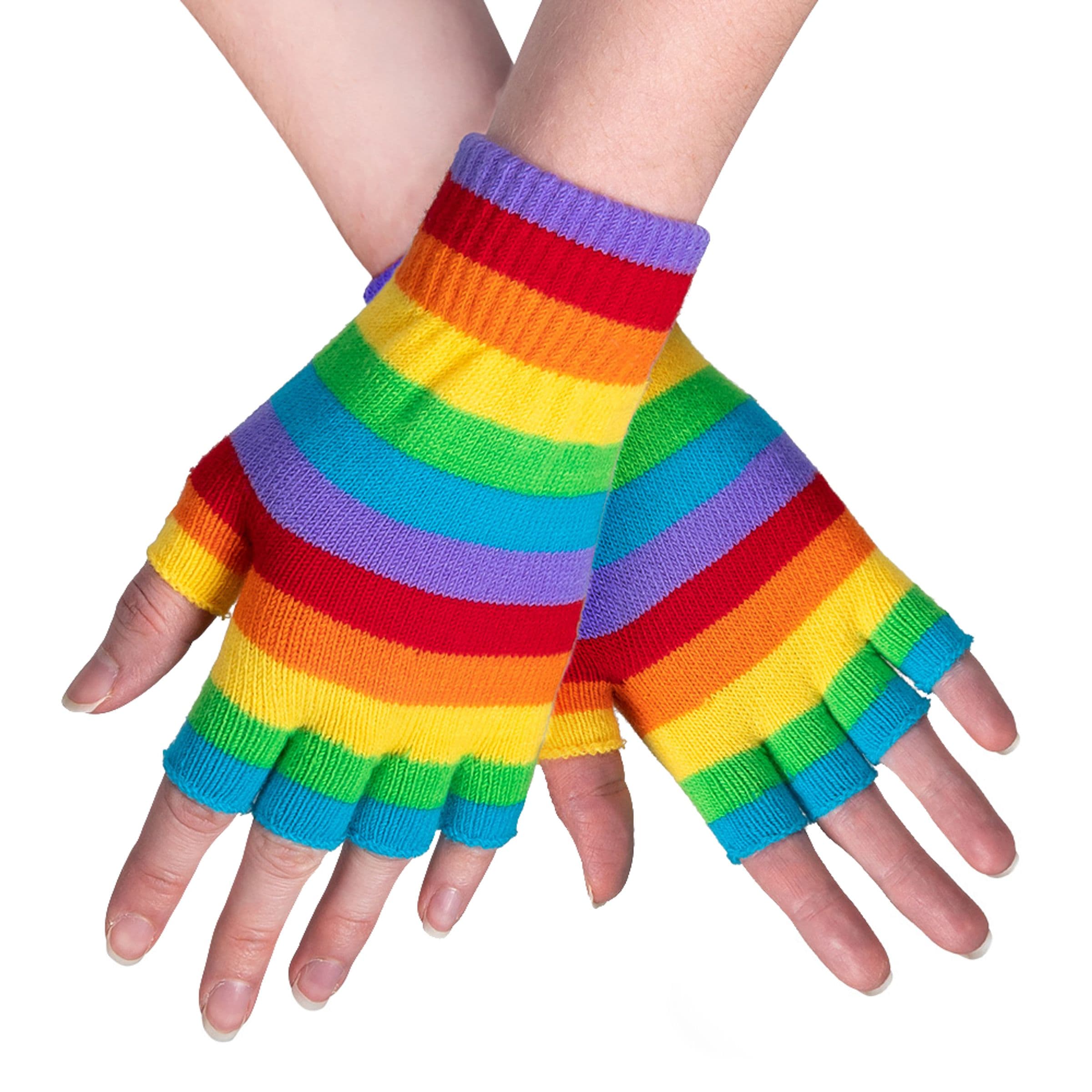 Sormettomat Hanskat Sateenkaarenväriset - One size – Boland Party Partners