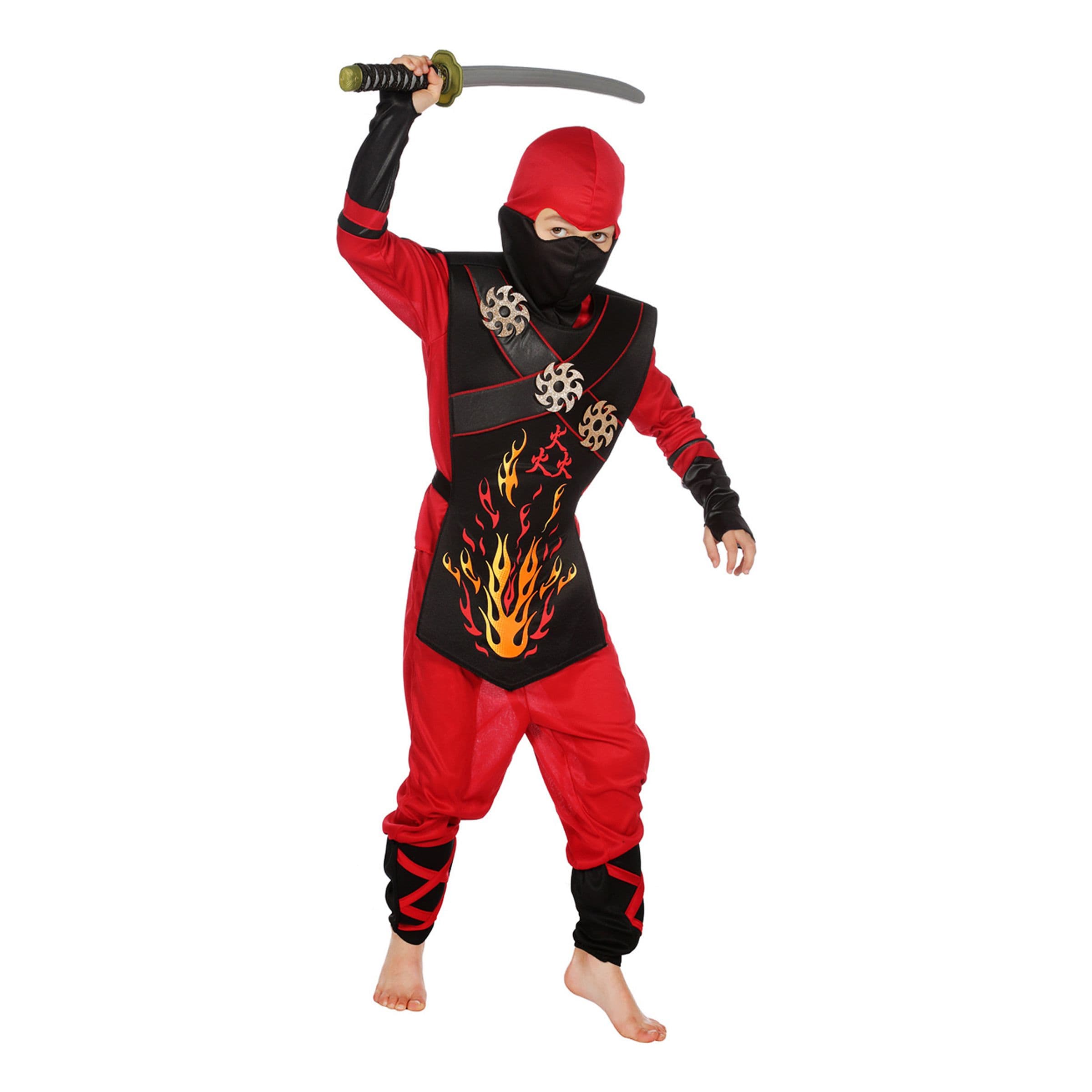 Fire Ninja Lasten Naamiaisasu - Large – Wilbers & Wilbers