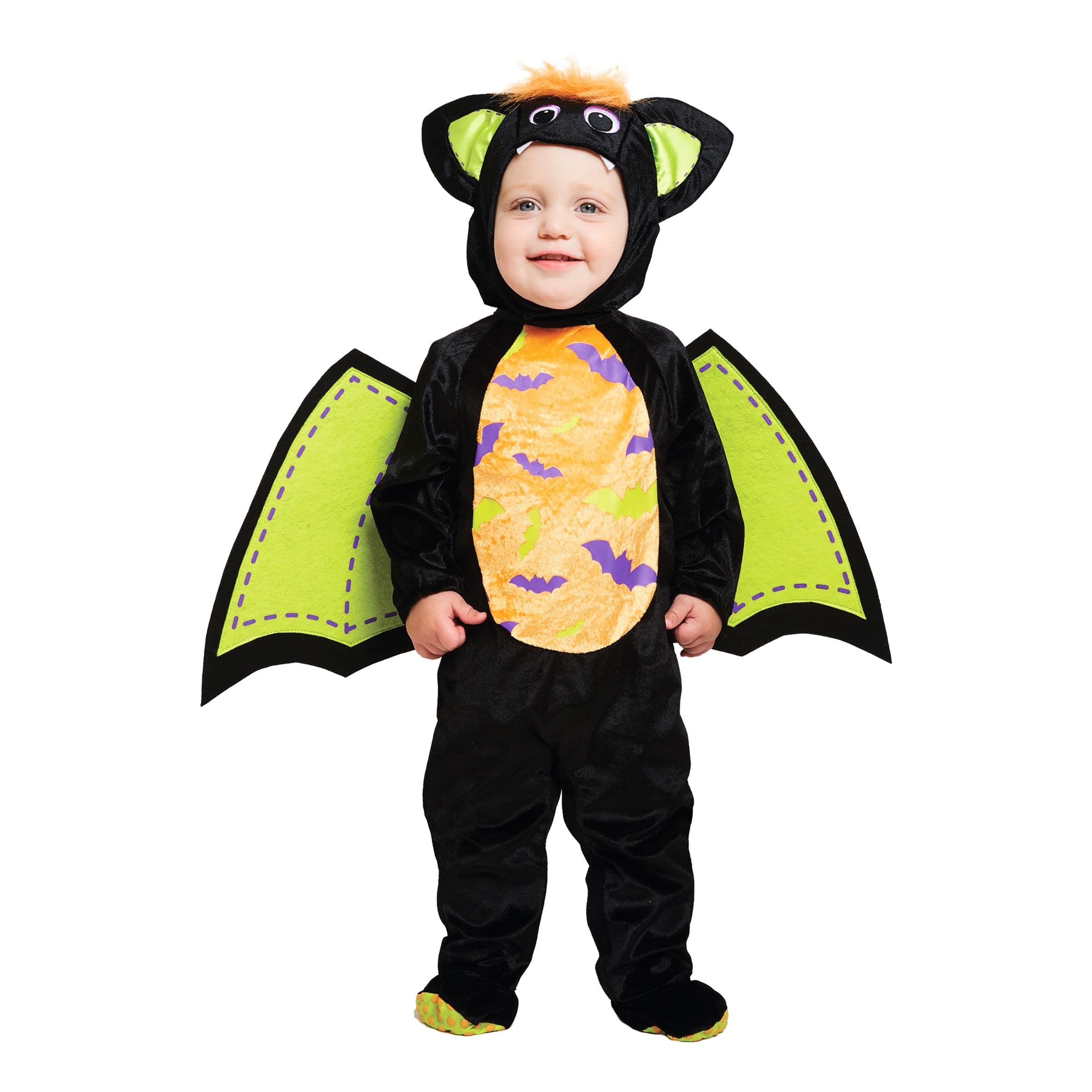 Lepakko Vihreä/Musta Vauvan Naamiaisasu - 6–12 kuukautta – Riethmüller