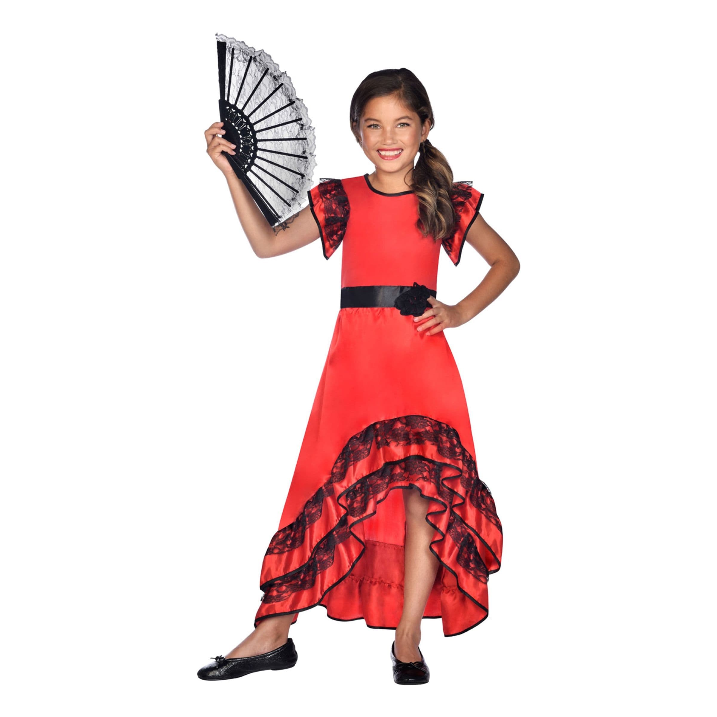 Flamenco Tanssija Lasten Naamiaisasu - X-Small – Riethmüller