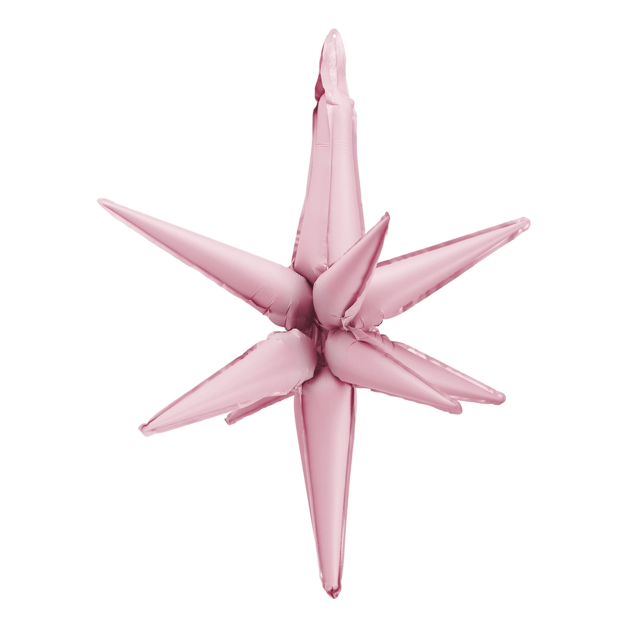 Folioilmapallo 3D Tähti Vaaleanpunainen – PartyDeco