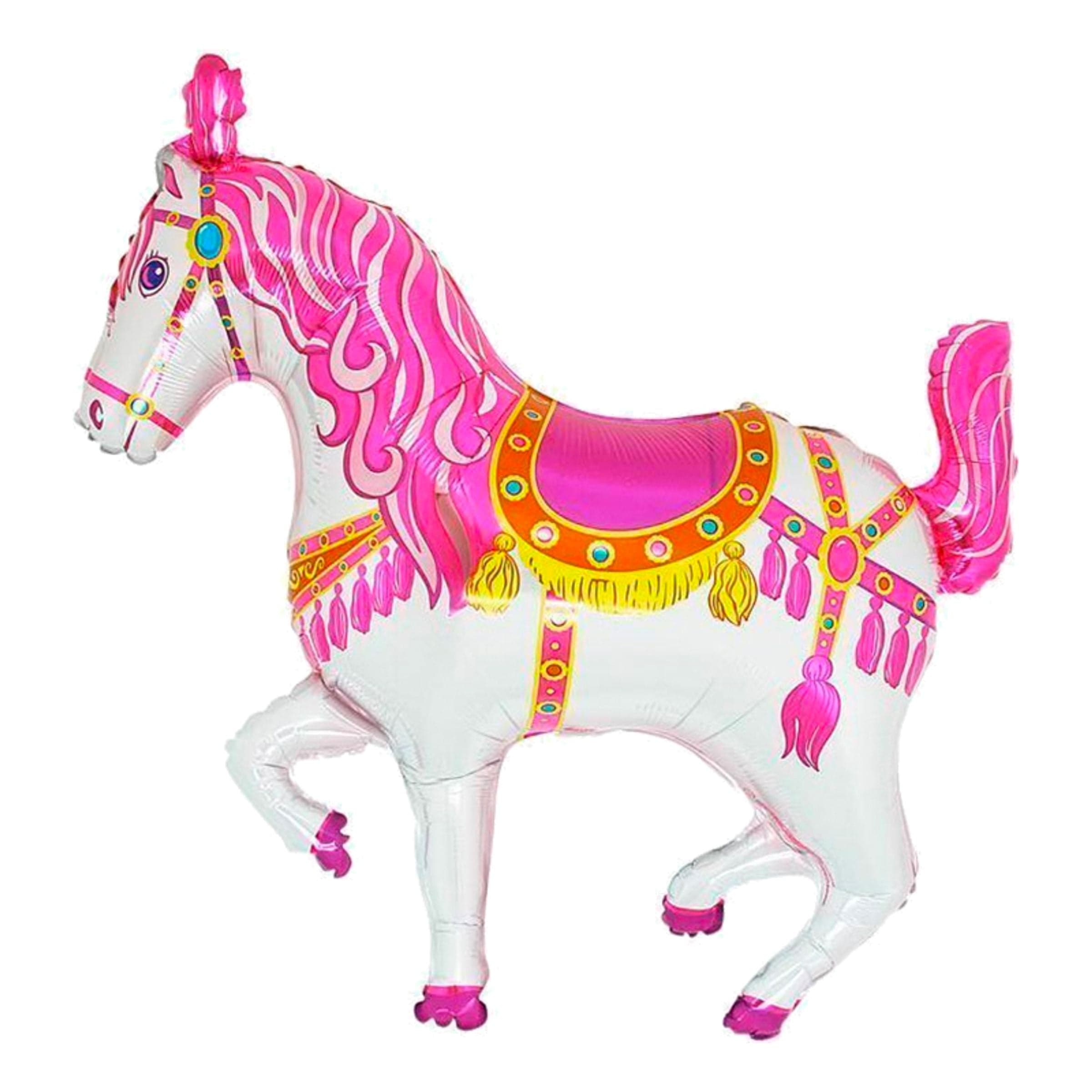Folioilmapallo Sirkushevonen Vaaleanpunainen - 99 cm – Ballongkungen