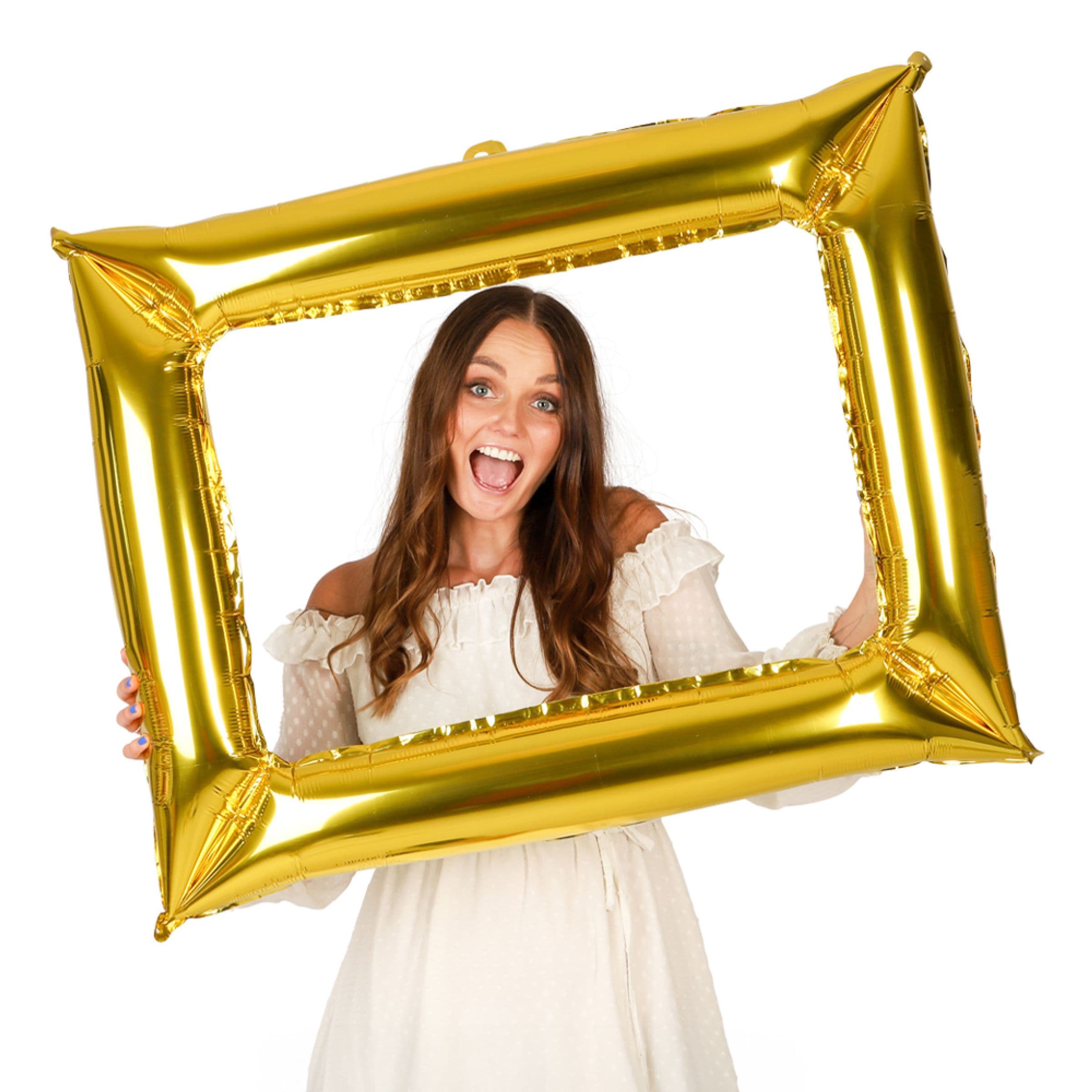 Folioilmapallo Selfiekehys Kulta – Hisab/Joker