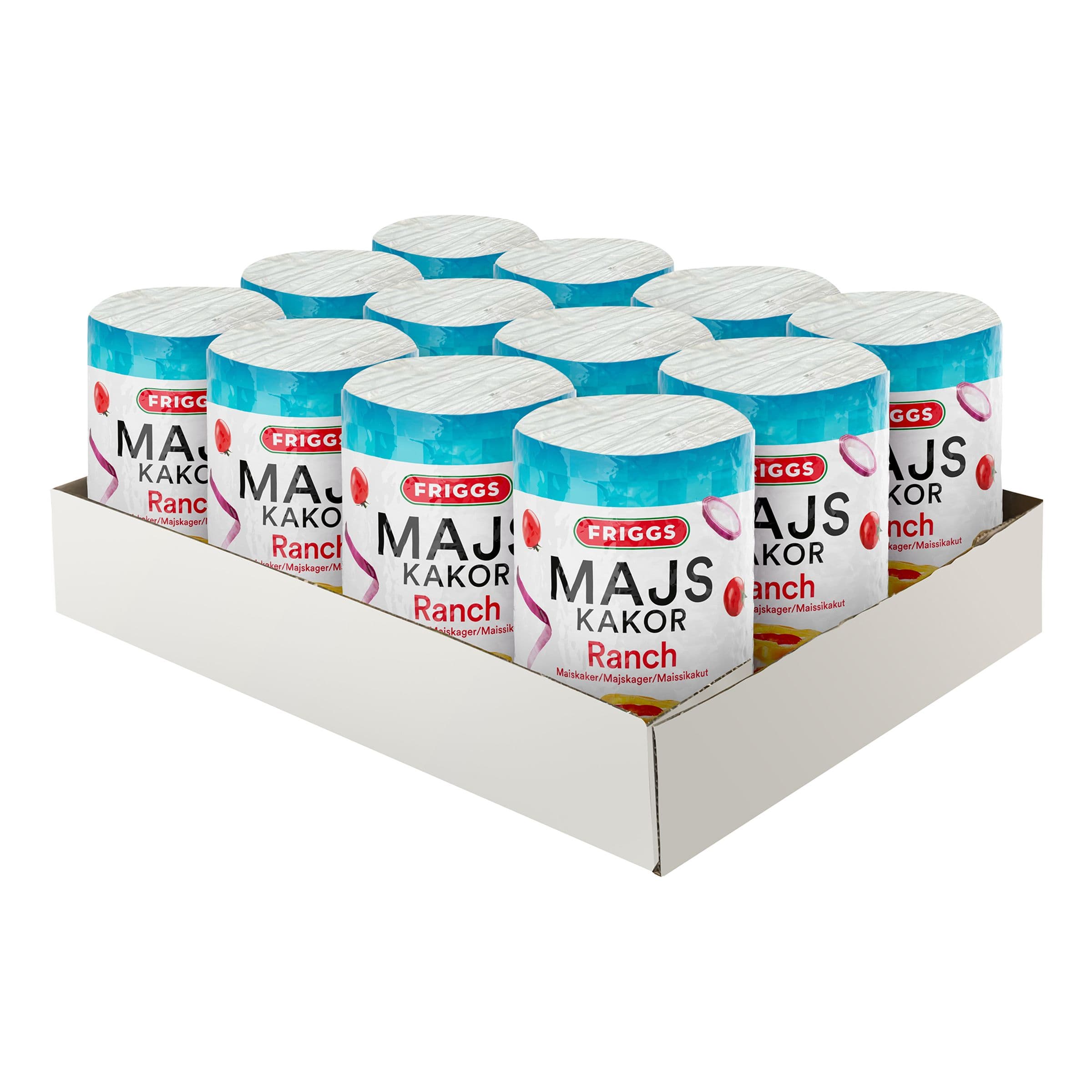 Friggs Maissikakut Ranch Suurpakkaus - 12 x 125 g – ERT Godis Bulk