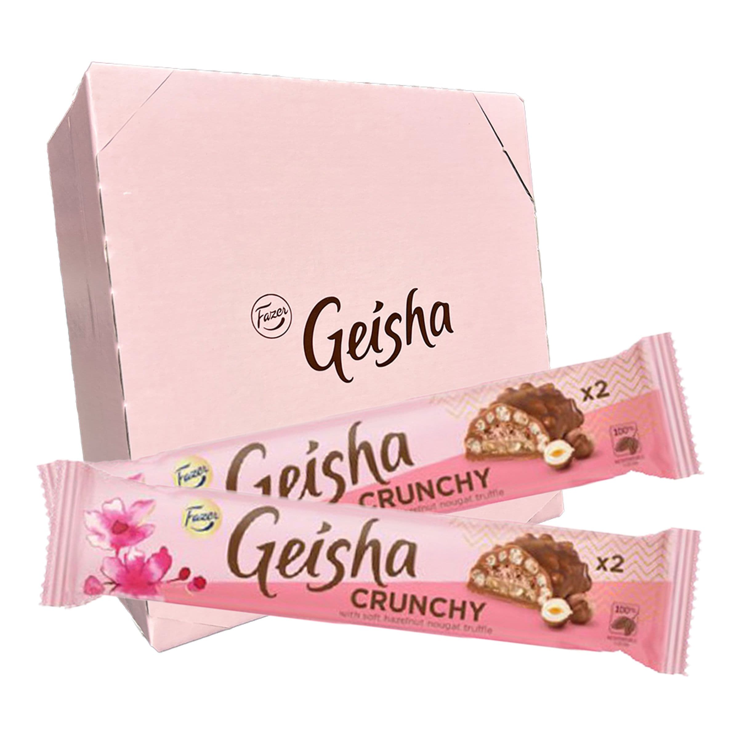 Geisha Crunchy Double Suurpakkaus - 20 x 50 g – ERT Godis Bulk