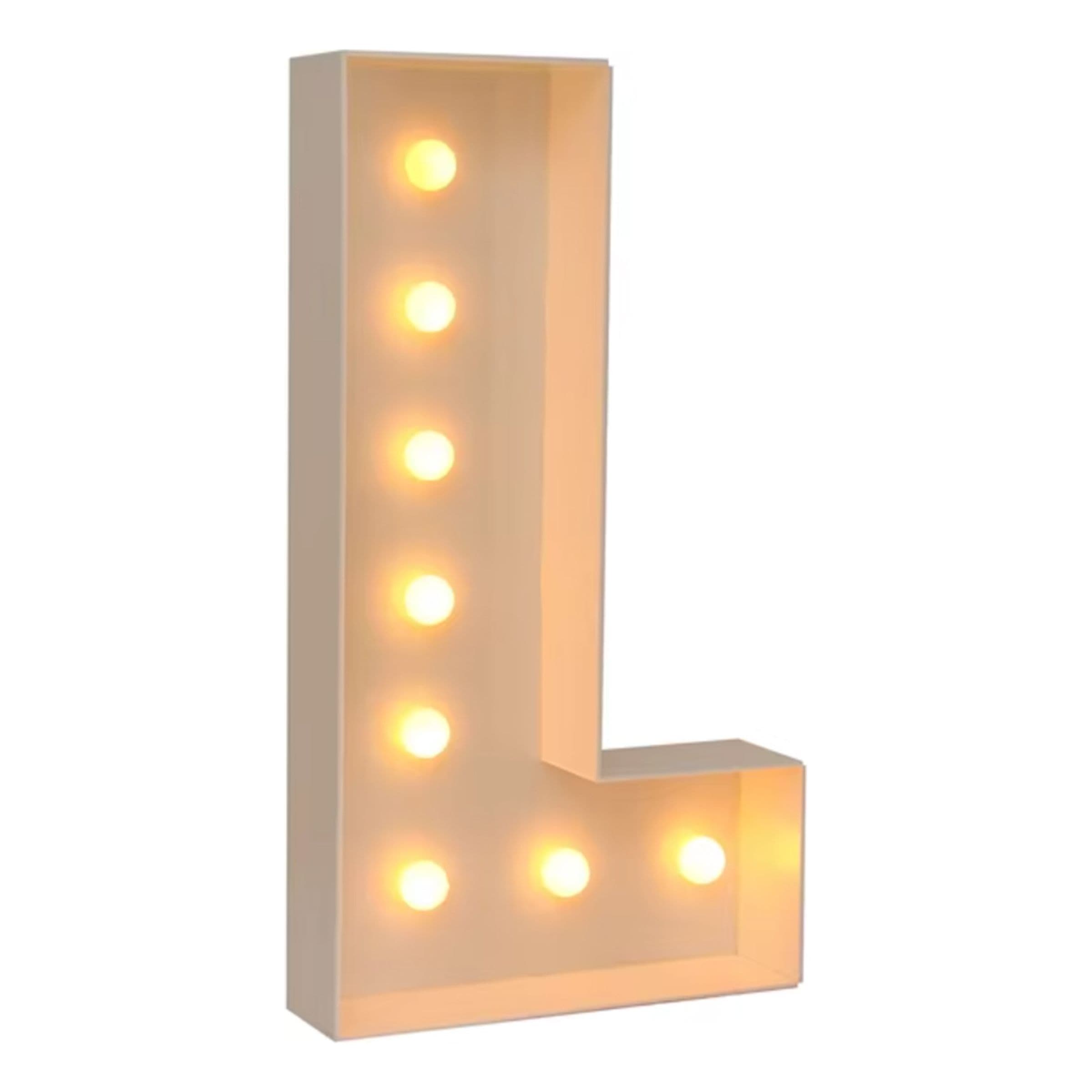 Jättimäiset Kirjaimet LED-Valoilla - Kirjain L – Catsson