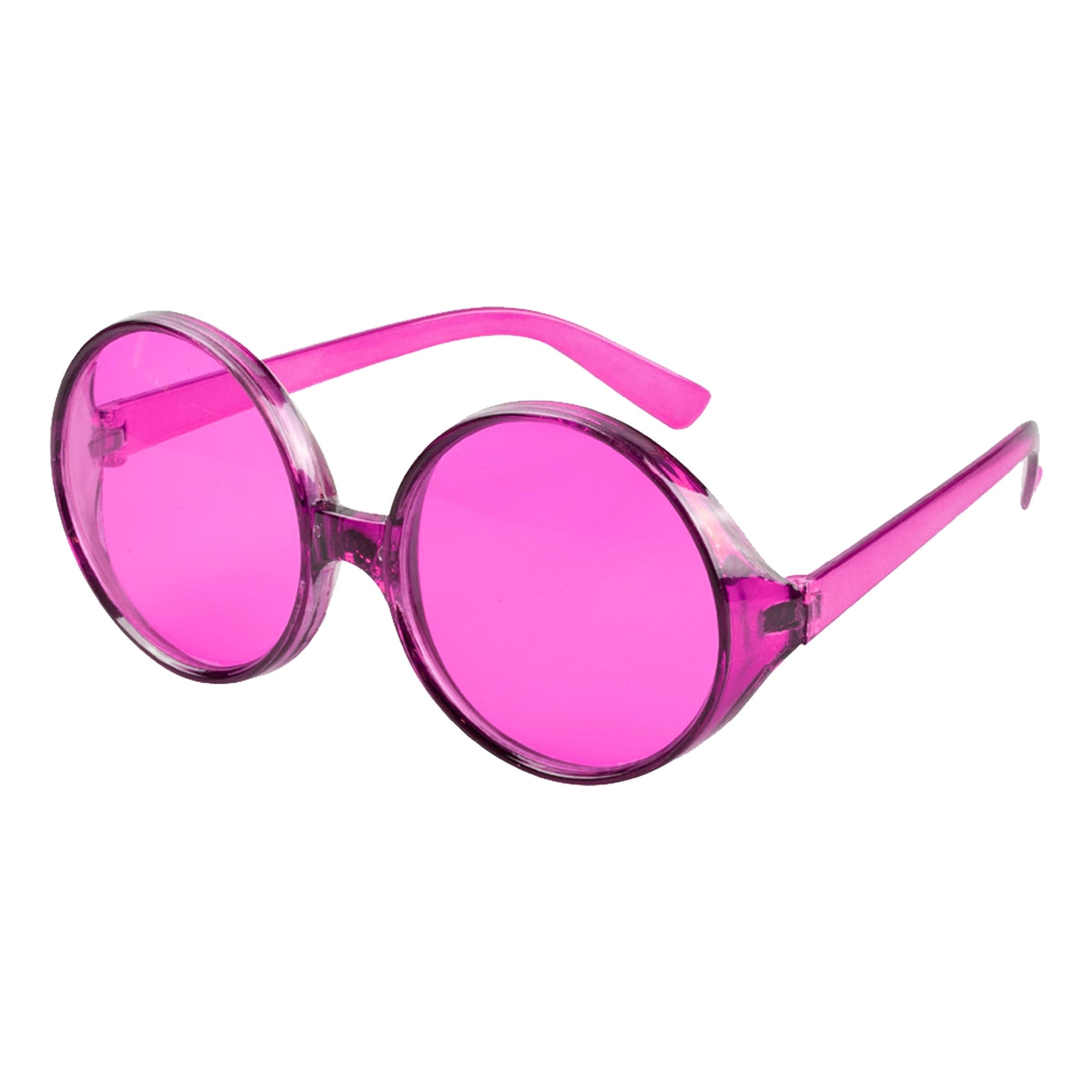 Silmälasit Läpinäkyvät Pyöreät - Neonpinkki – Wilbers & Wilbers