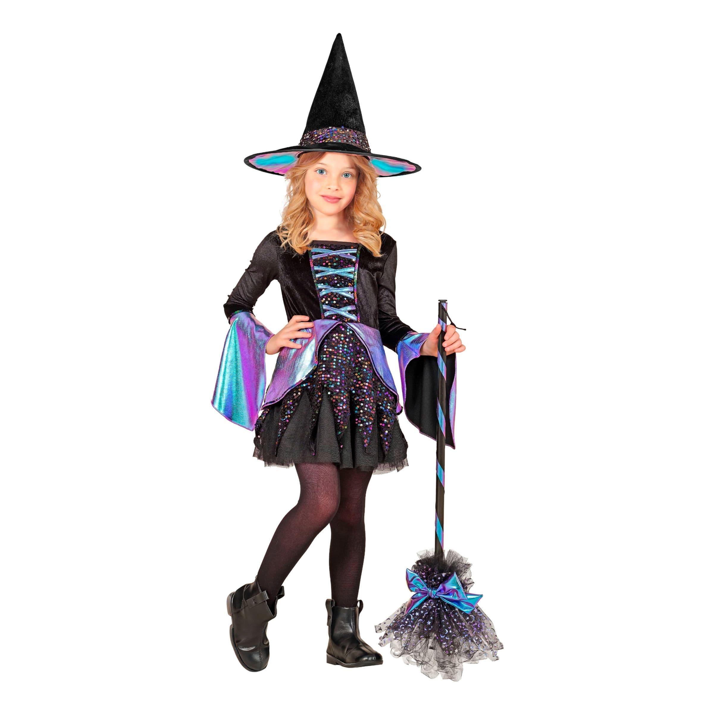 Kimaltava Noita Lasten Naamiaisasu - X-Large – Widmann