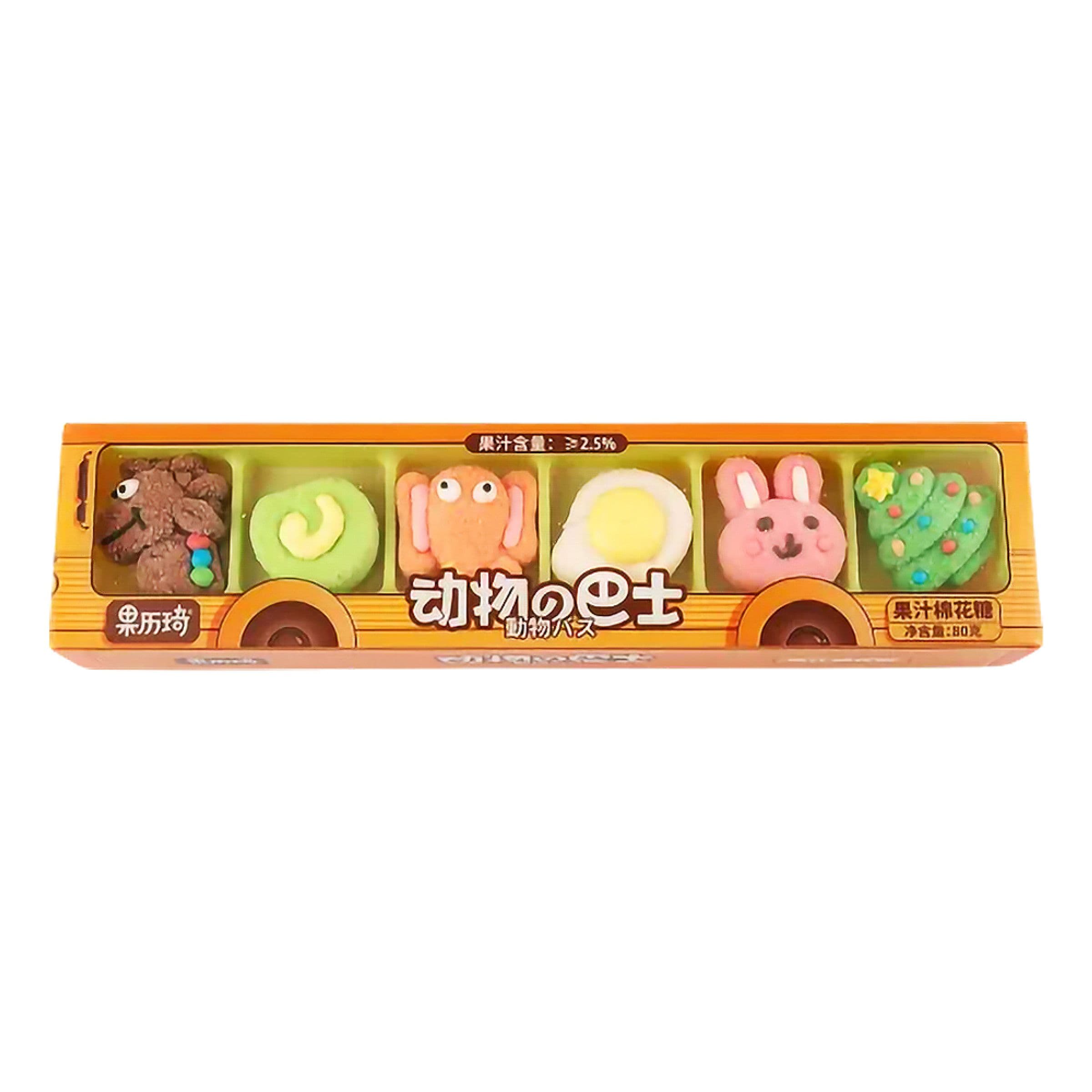 GLQ Vaahtokarkkimetsän Eläimet Bussissa - 80 g – Coopers Candy