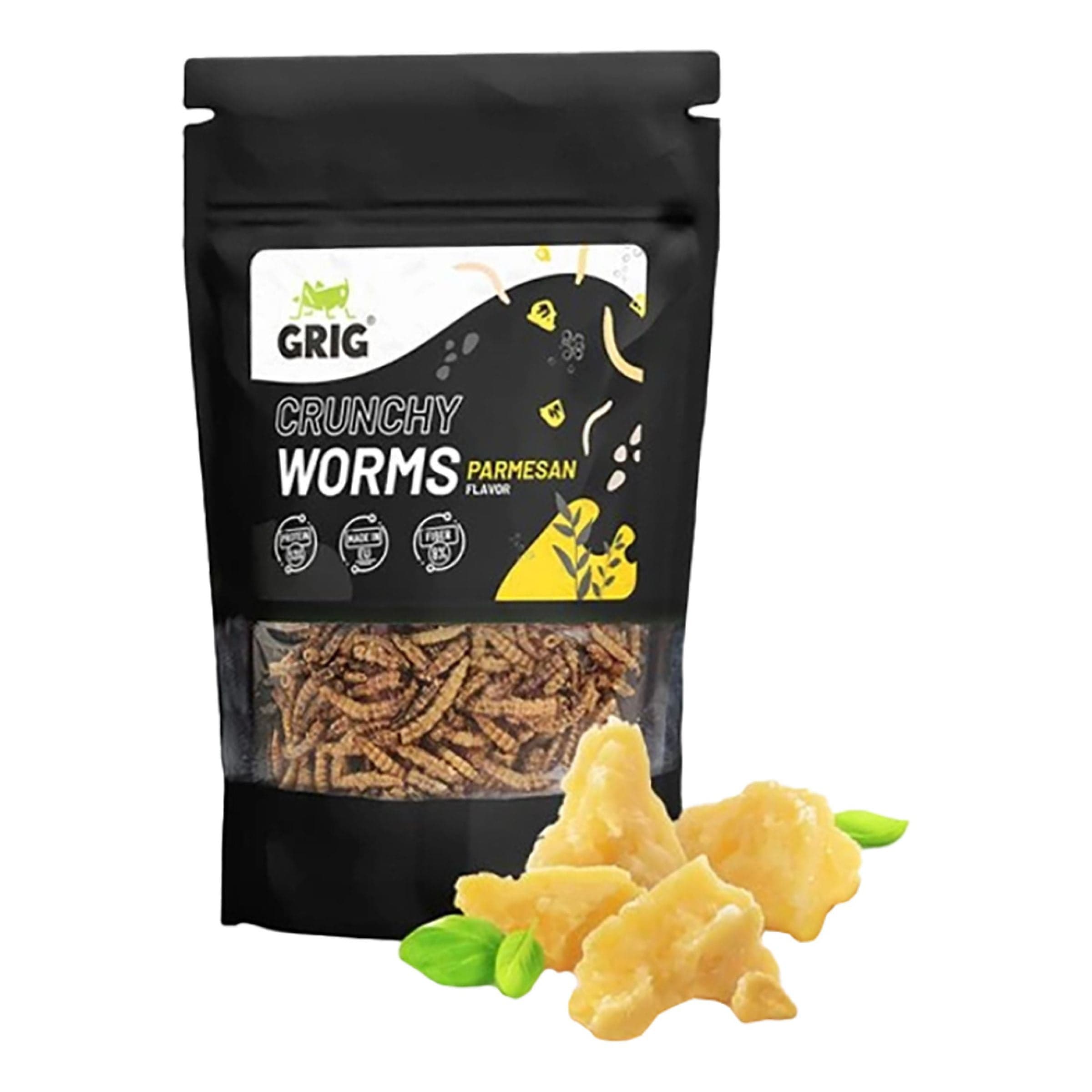 Grig Crunchy Worms Parmesan - 20 g – US 2 U (JellyBelly)