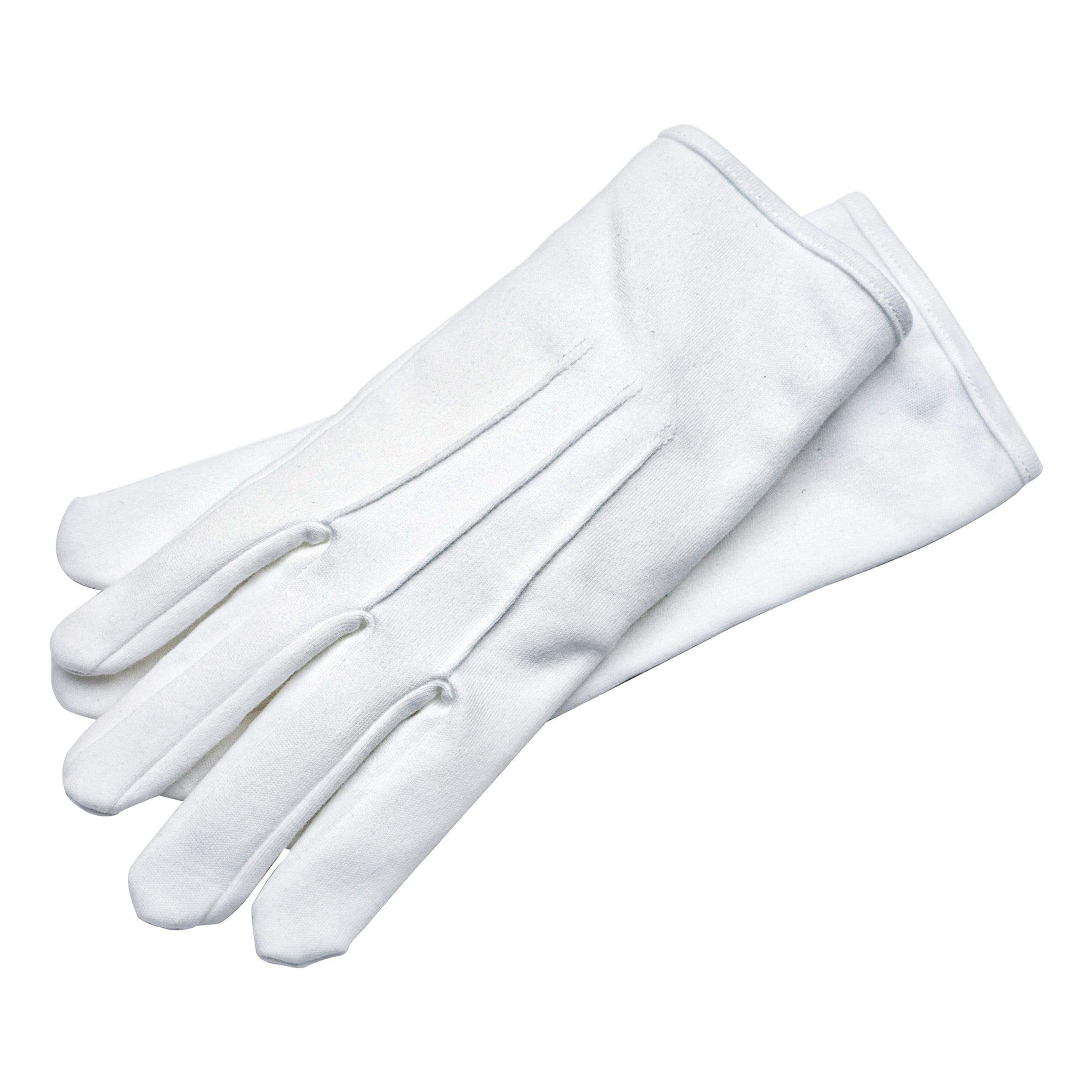 Valkoiset ribbineulotut Deluxe-hansikkaat - Koko 14 – Thetru B.V.