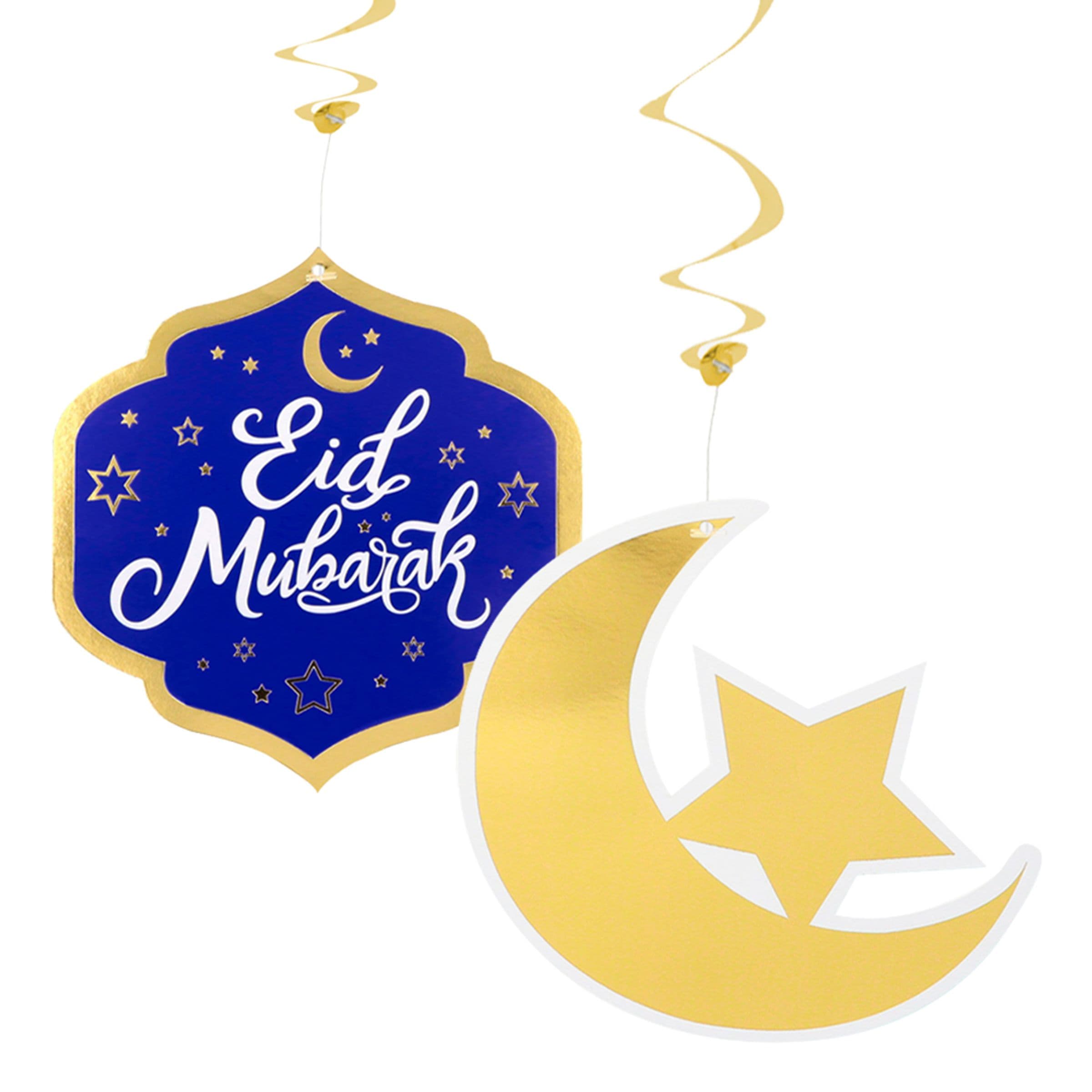 Riippuvat Pyörrekoristeet Eid Mubarak - 2-pakkaus – Boland Party Partners