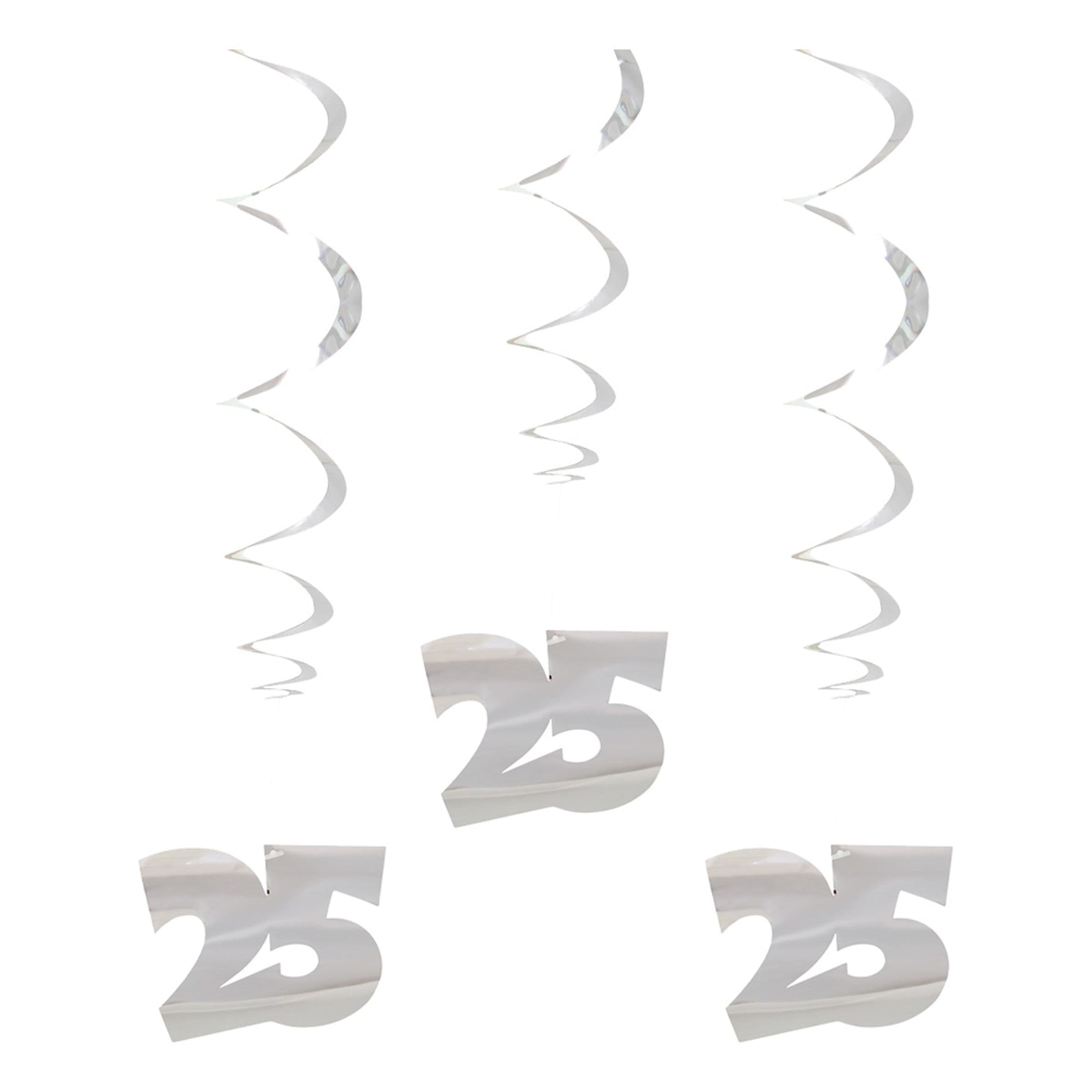 Swirls 25 Hopea Roikkuva Koriste - 3-pakkaus – Folat