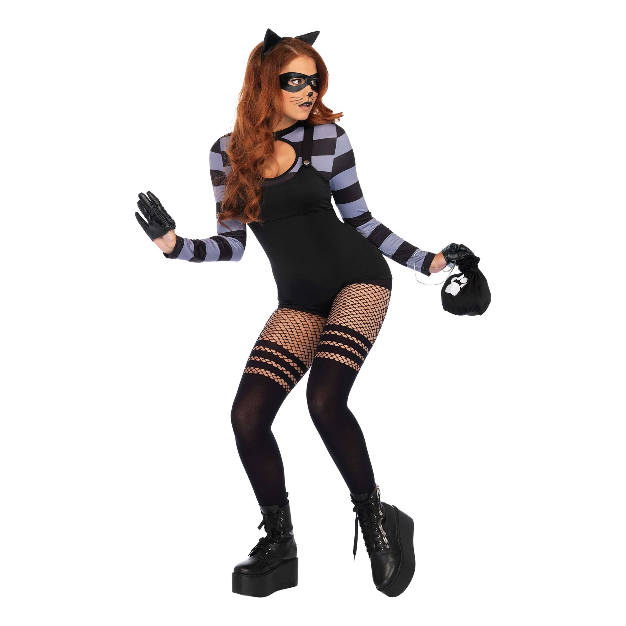 Murtovaras Kissa Deluxe Naamiaisasu - Medium – Leg Avenue