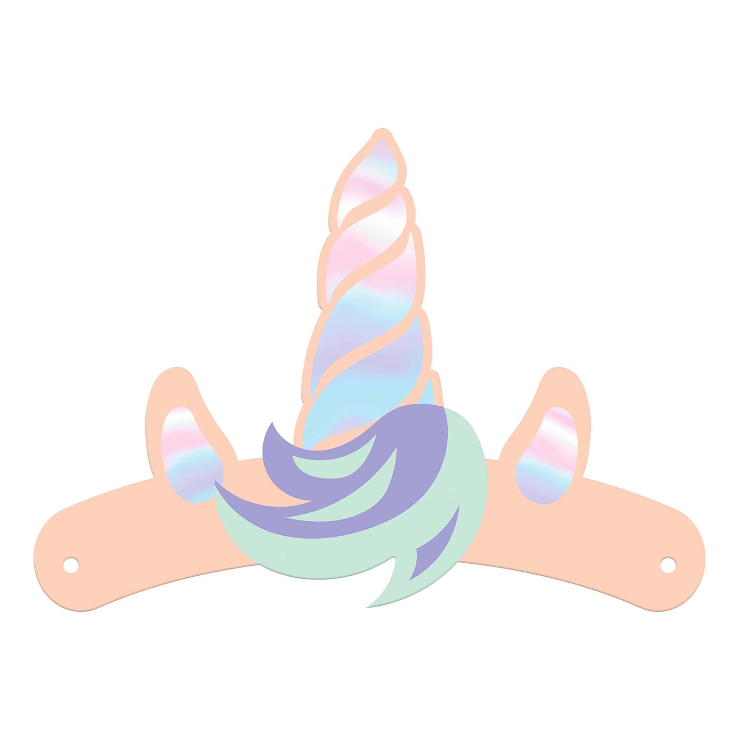 Juhlahatut Unicorns & Rainbows Otsanauha - 6-pakkaus – Folat