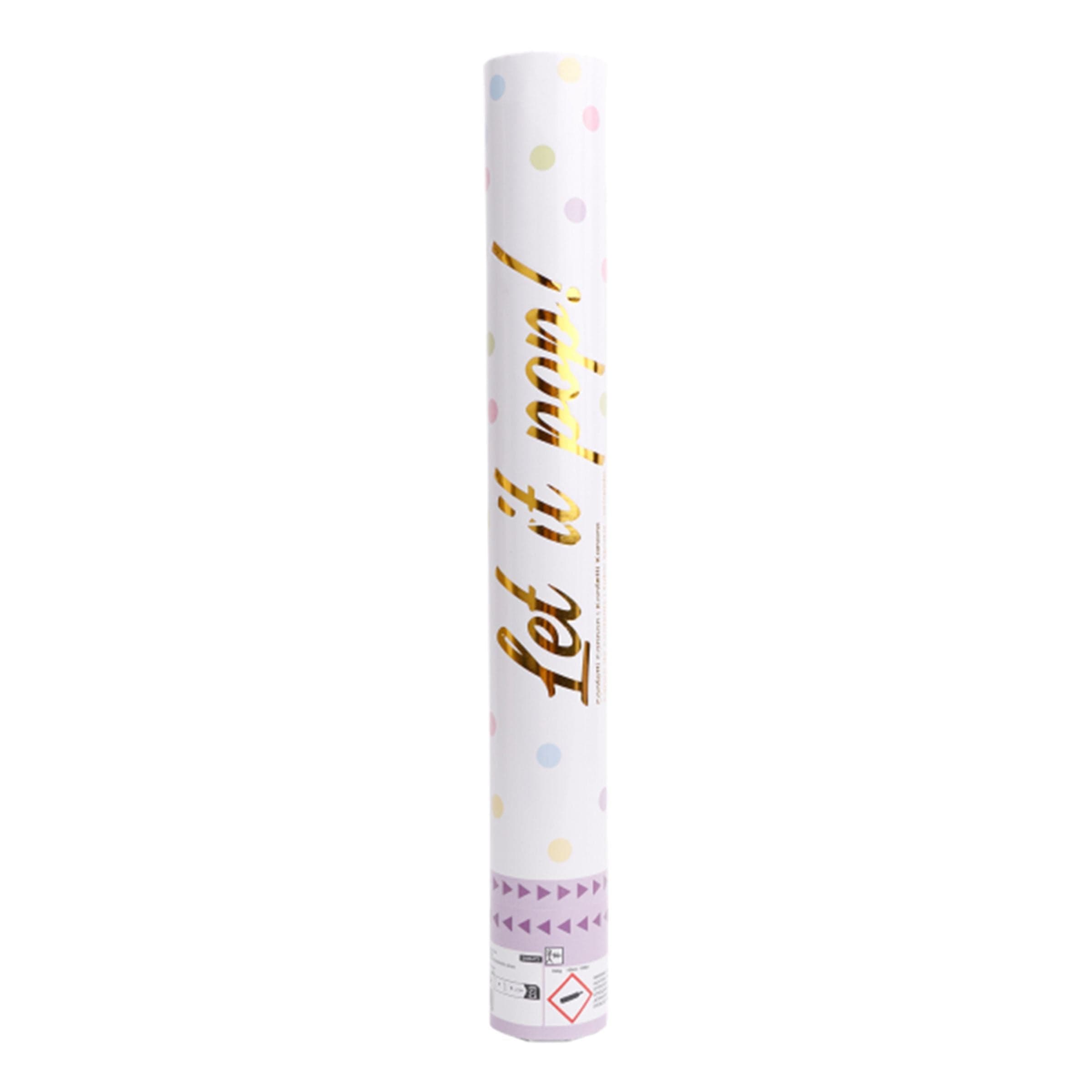 Konfettitykki Värisekoitus Pastelli - 40 cm – Riethmüller