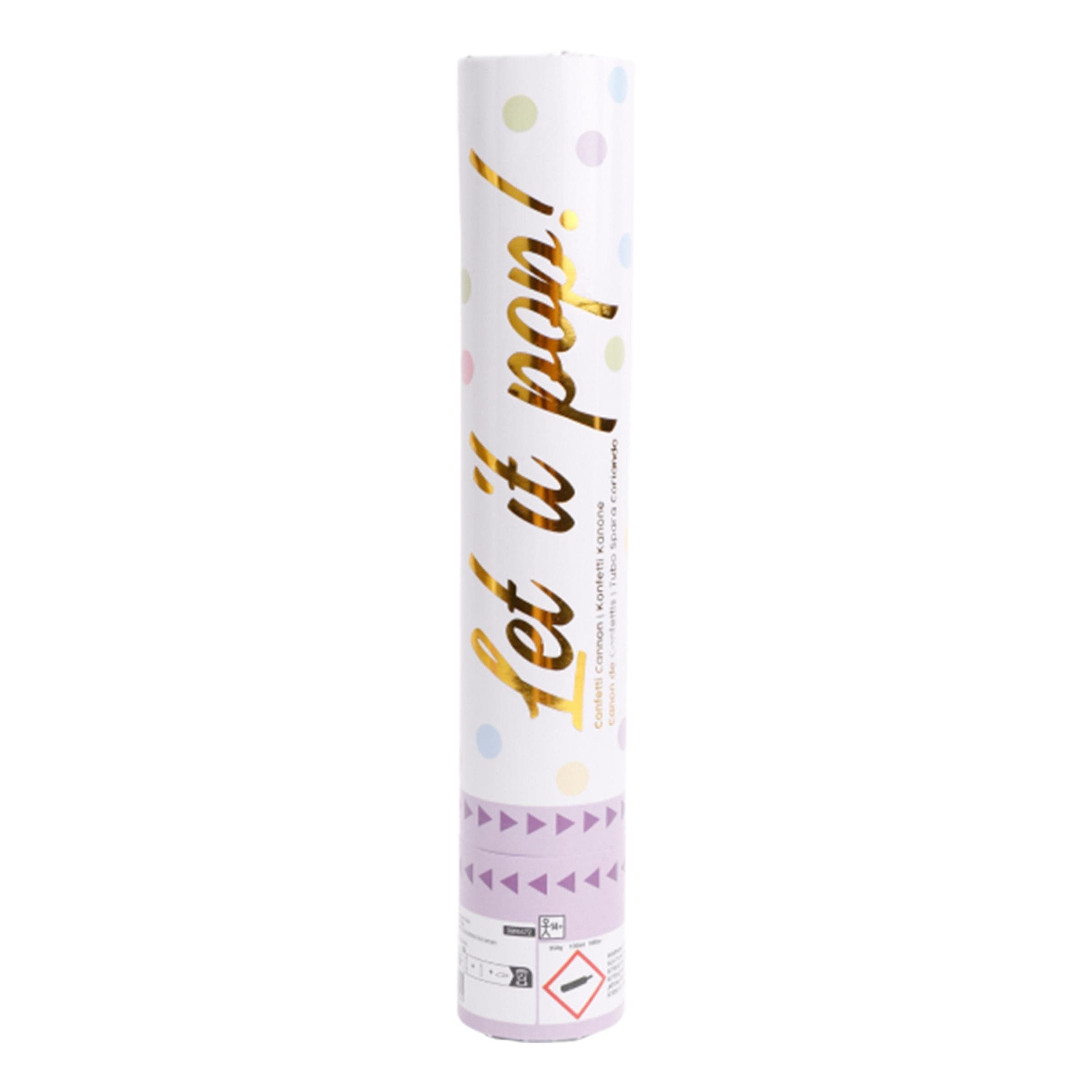 Konfettitykki Värisekoitus Pastelli - 28 cm – Riethmüller