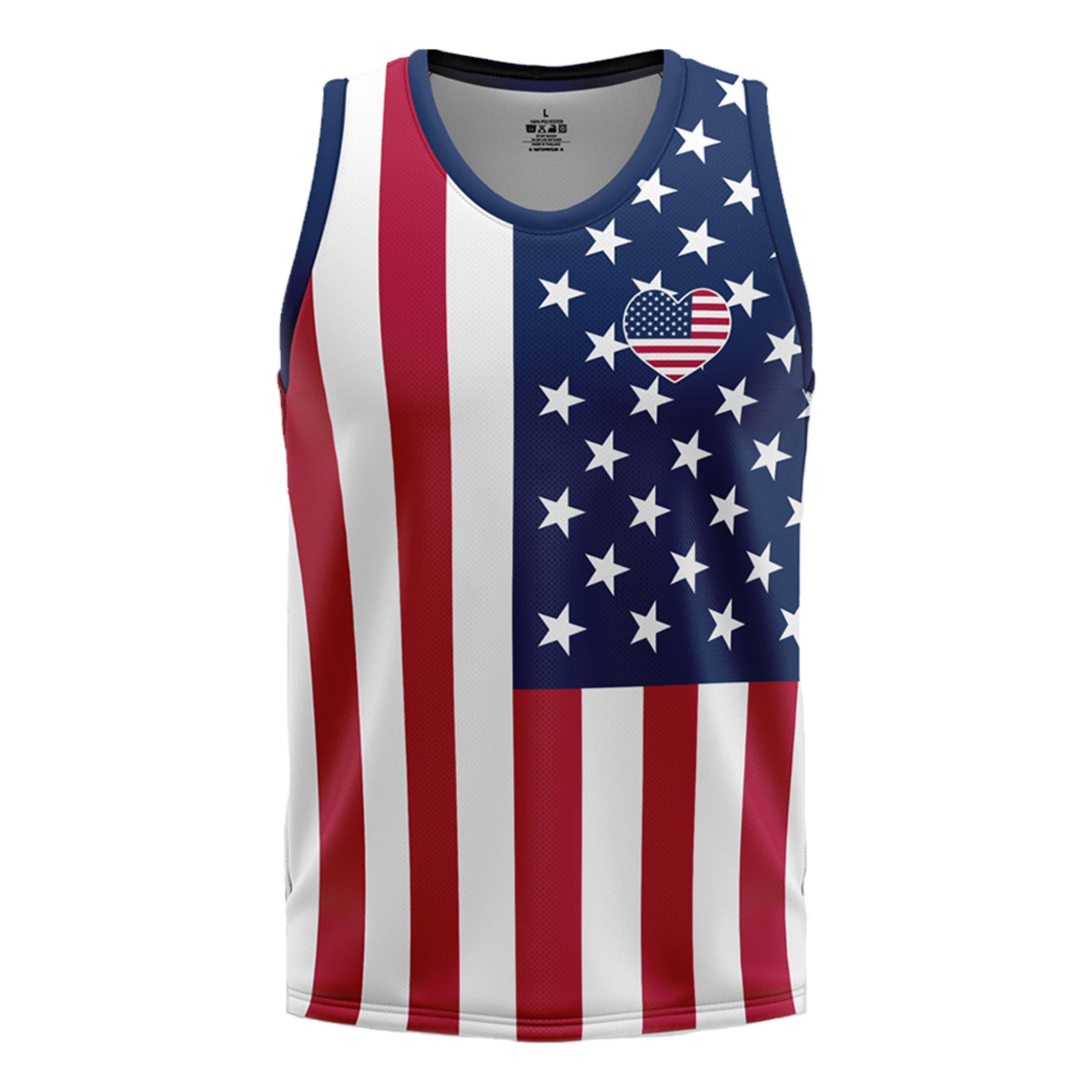 Aluspaita USA-lippu - Large – Netshirt