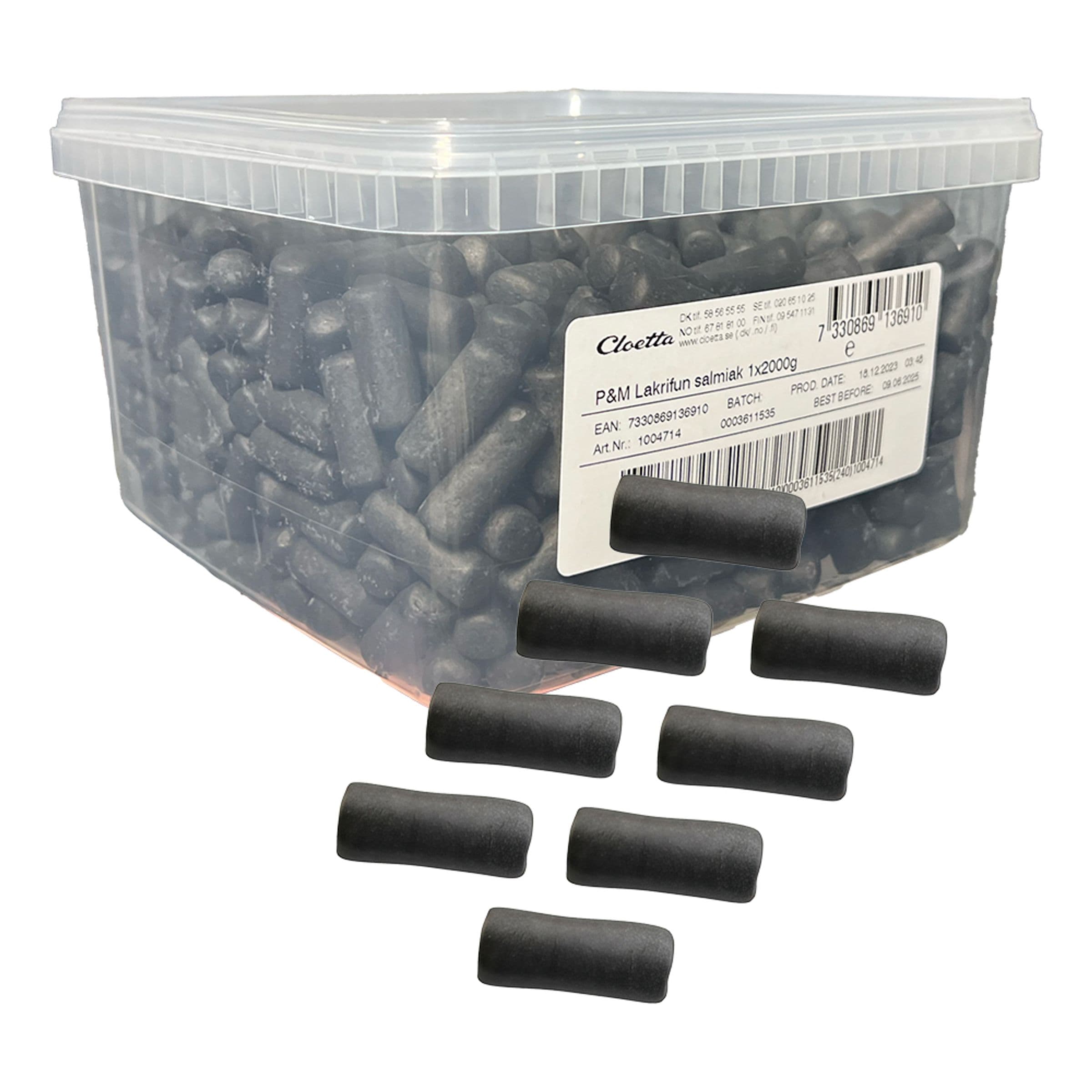 Malaco Lakrifun Salmiakki Suurpakkaus - 2 kg – ERT Godis Bulk