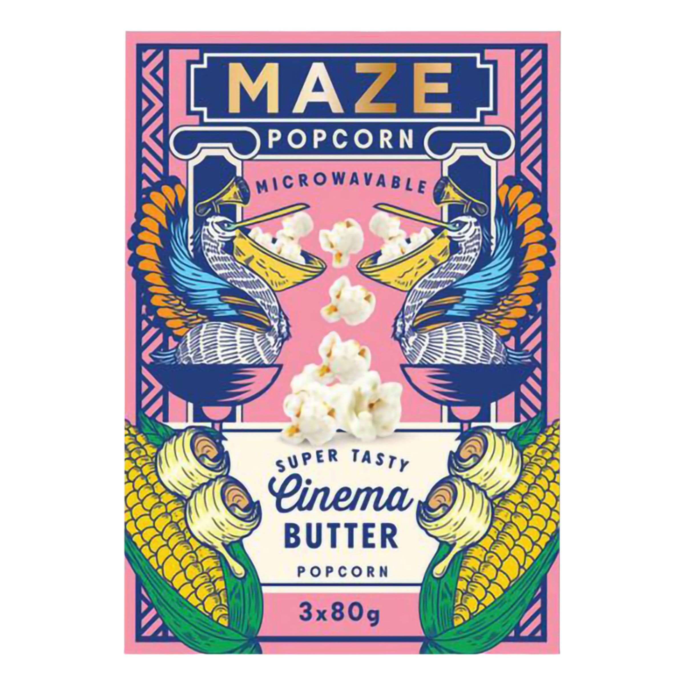 Maze Popcorn Cinema Butter - 3 x 80 g – ERT Godis Singel