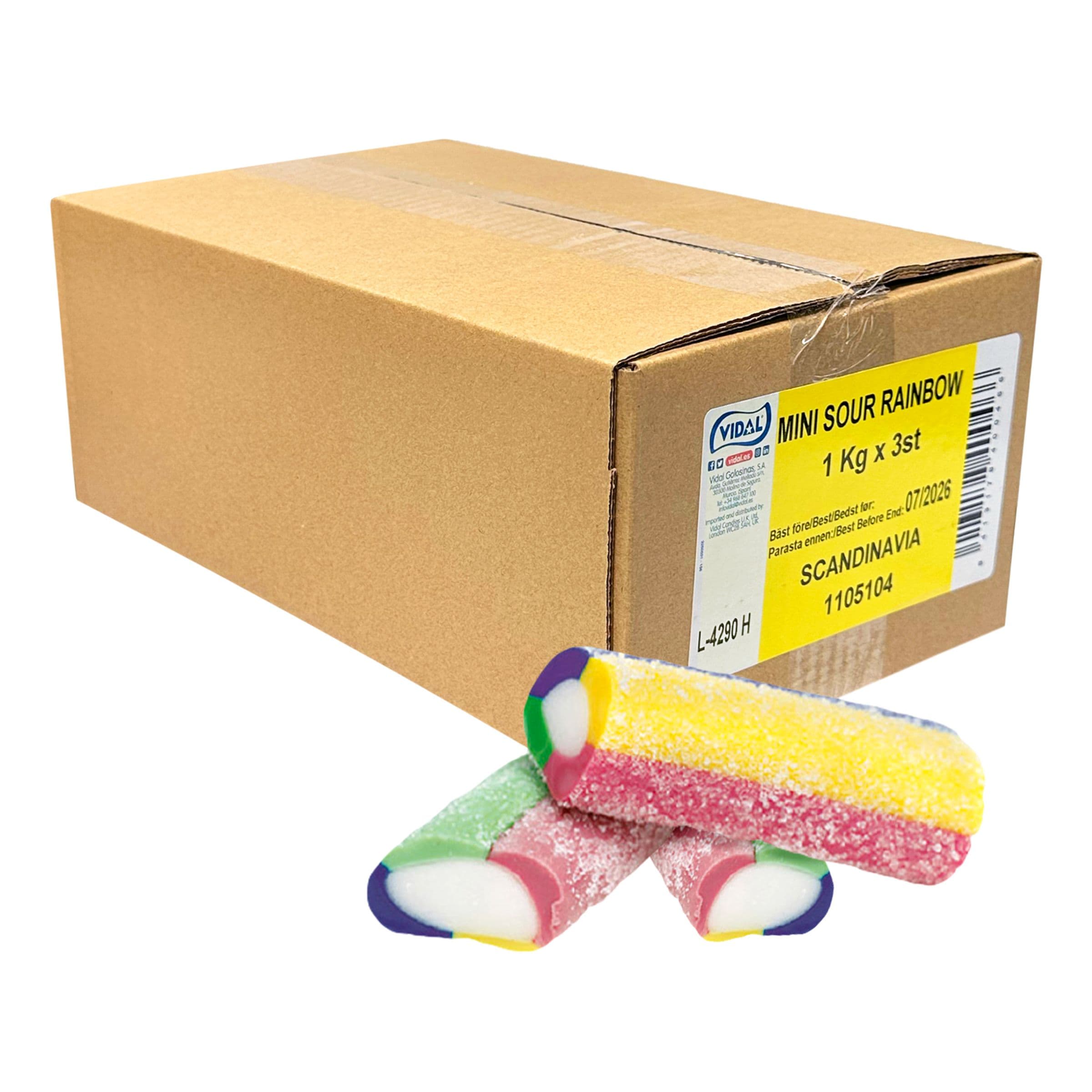 Mini Sour Rainbow Suurpakkaus - 3 kg – ERT Godis Bulk
