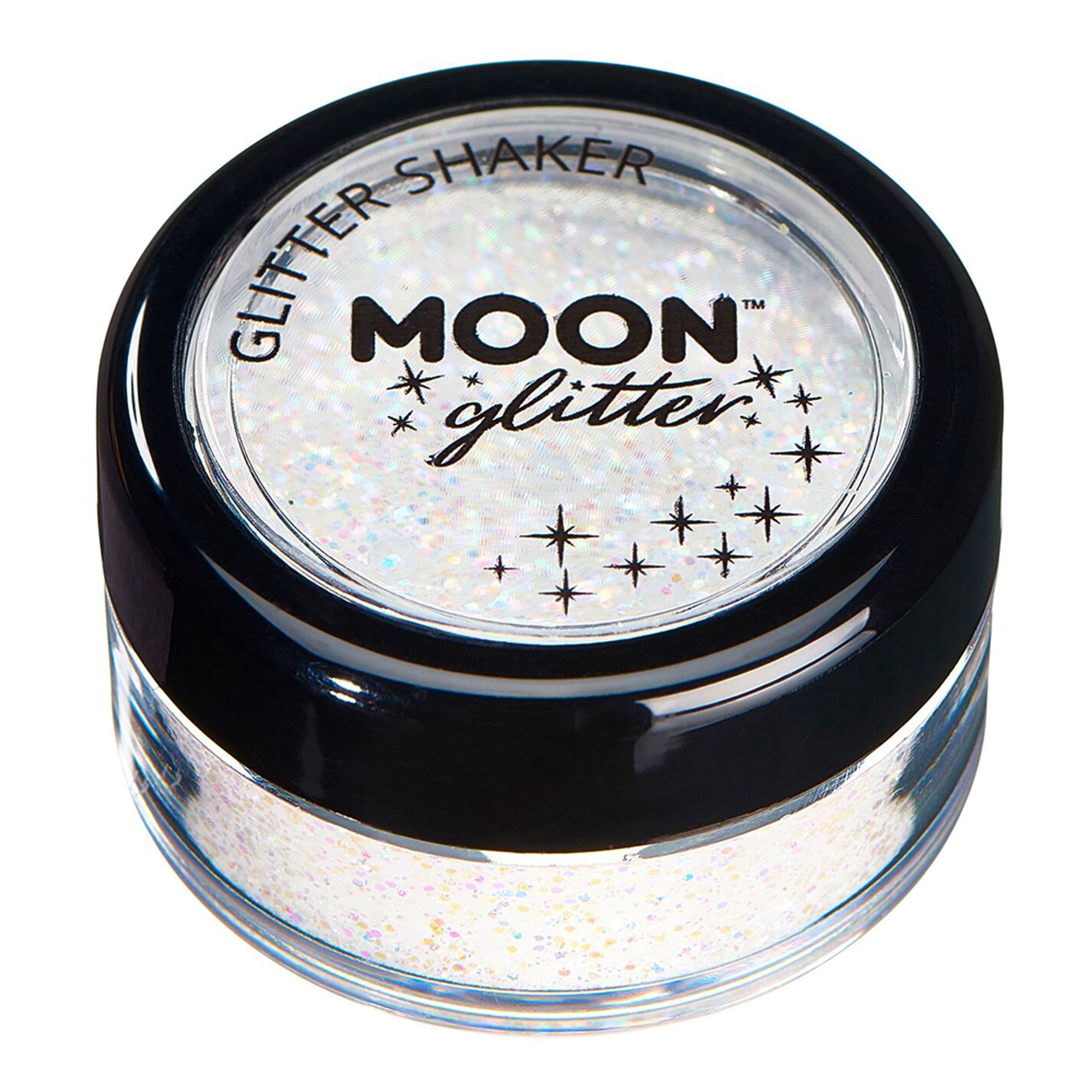 Moon Creations Pastelli Kimalle Shaker - Valkoinen – Smiffys
