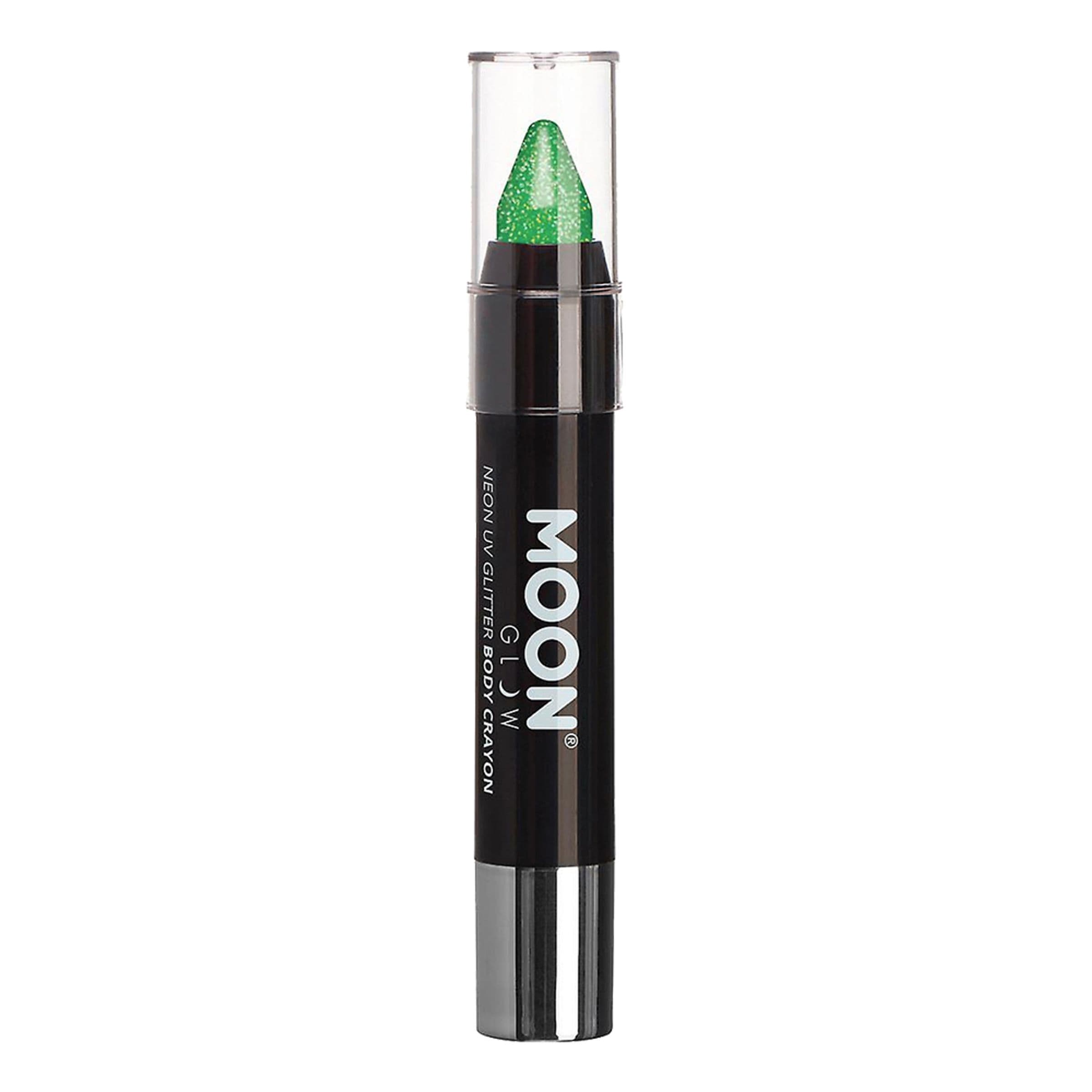 Moon Creations UV Neon Glitter Vartaloliitu - Vihreä – Smiffys