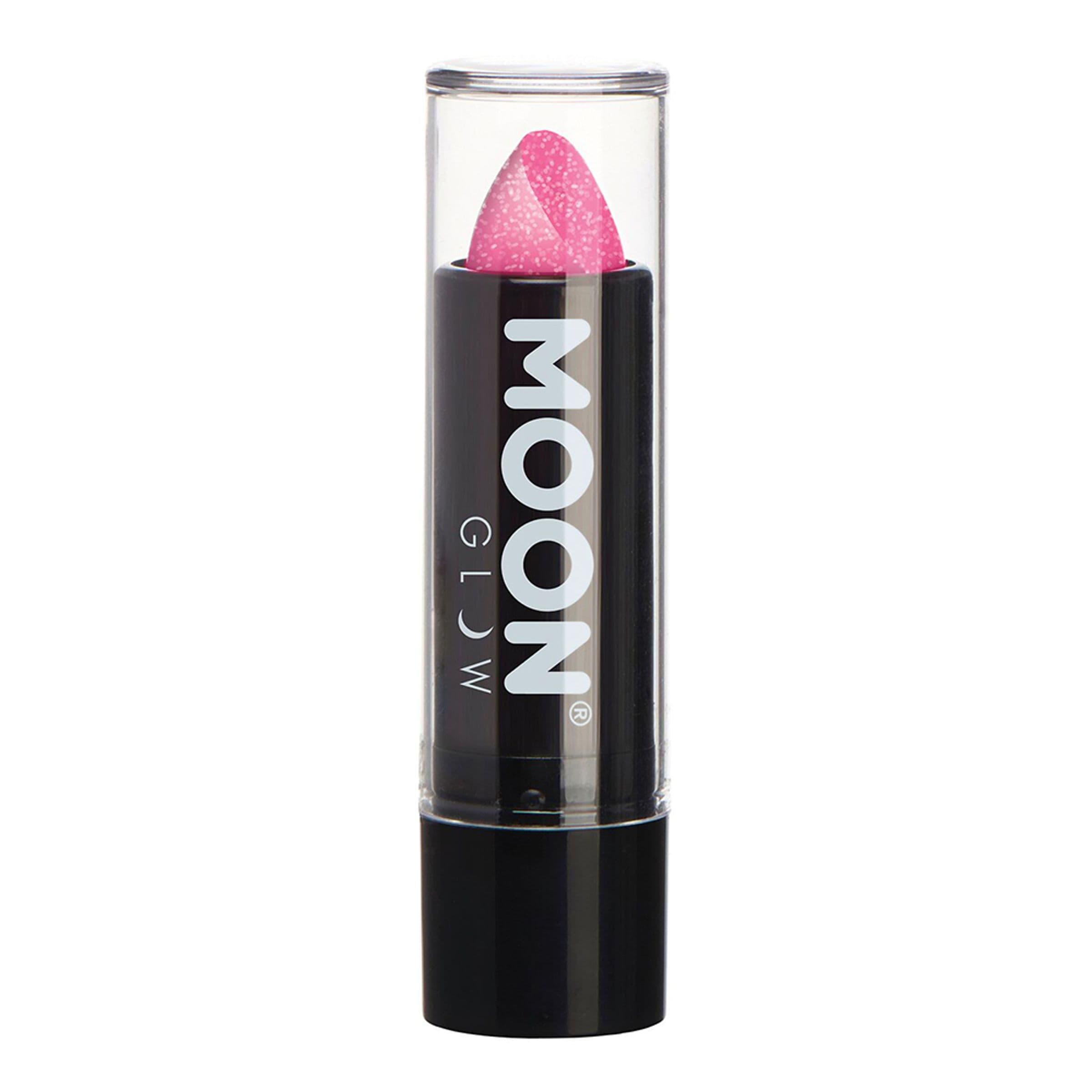 Moon Creations UV Neon Kimalle Huulipuna - Vaaleanpunainen – Smiffys