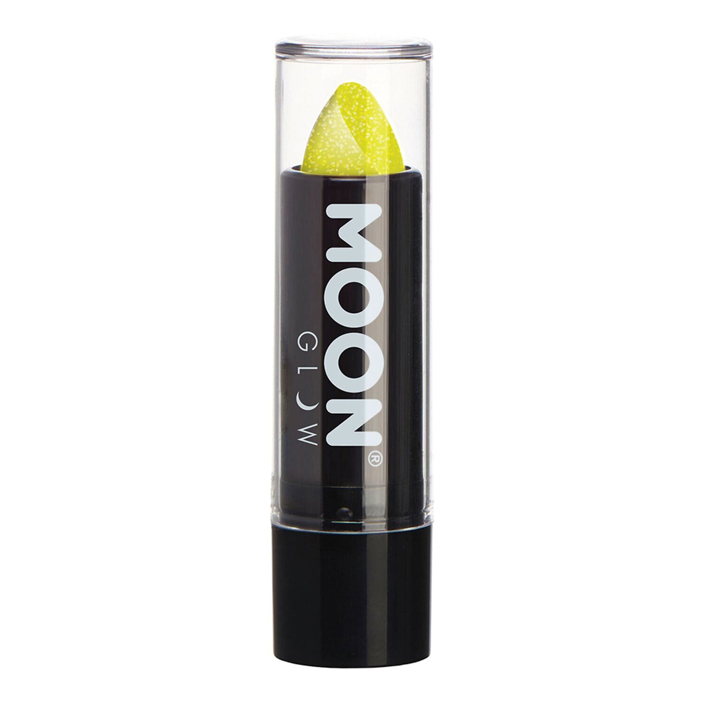 Moon Creations UV Neon Kimalle Huulipuna - Keltainen – Smiffys