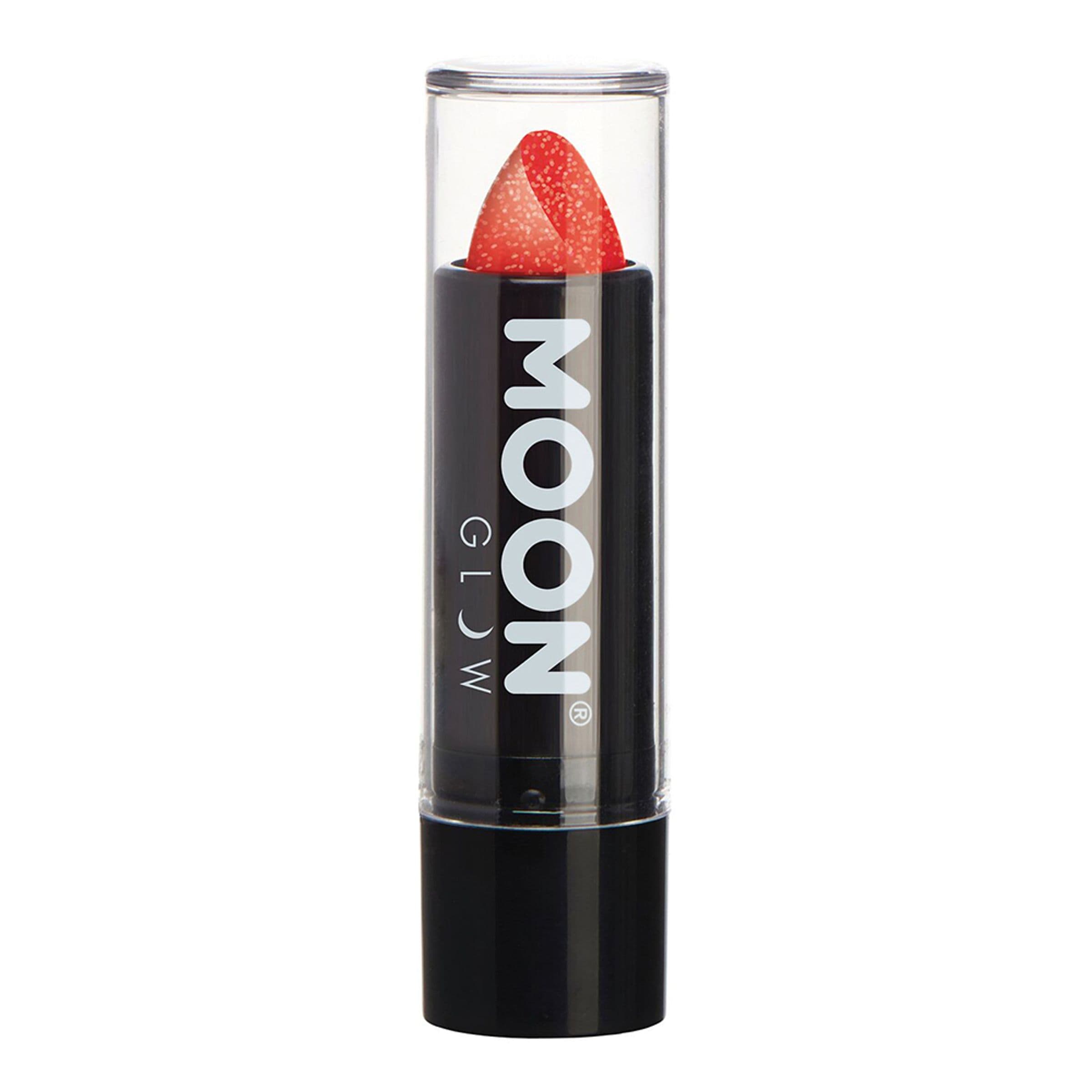 Moon Creations UV Neon Kimalle Huulipuna - Punainen – Smiffys