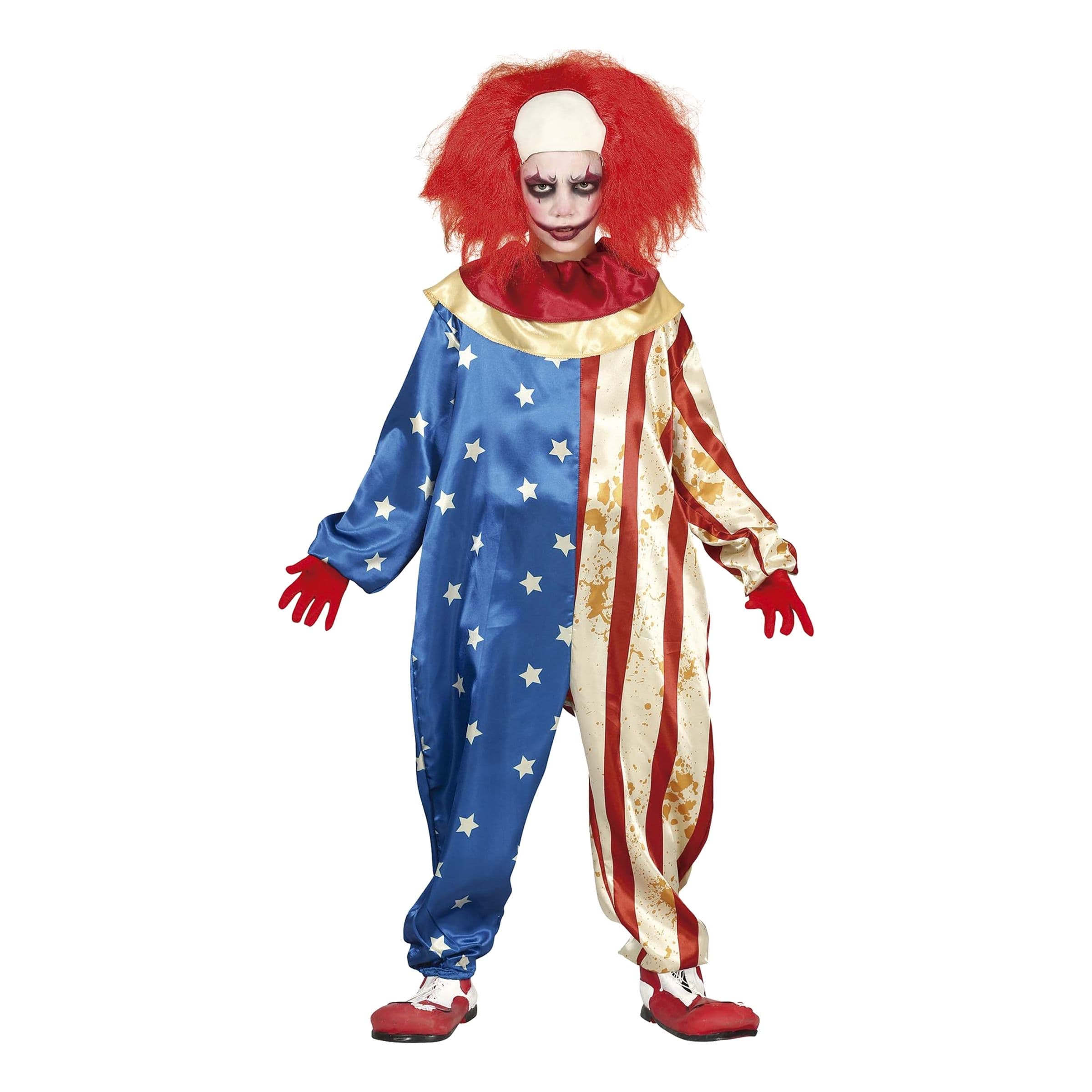 Isänmaallinen Klovni Lasten Naamiaisasu - Medium – Fiestas Guirca