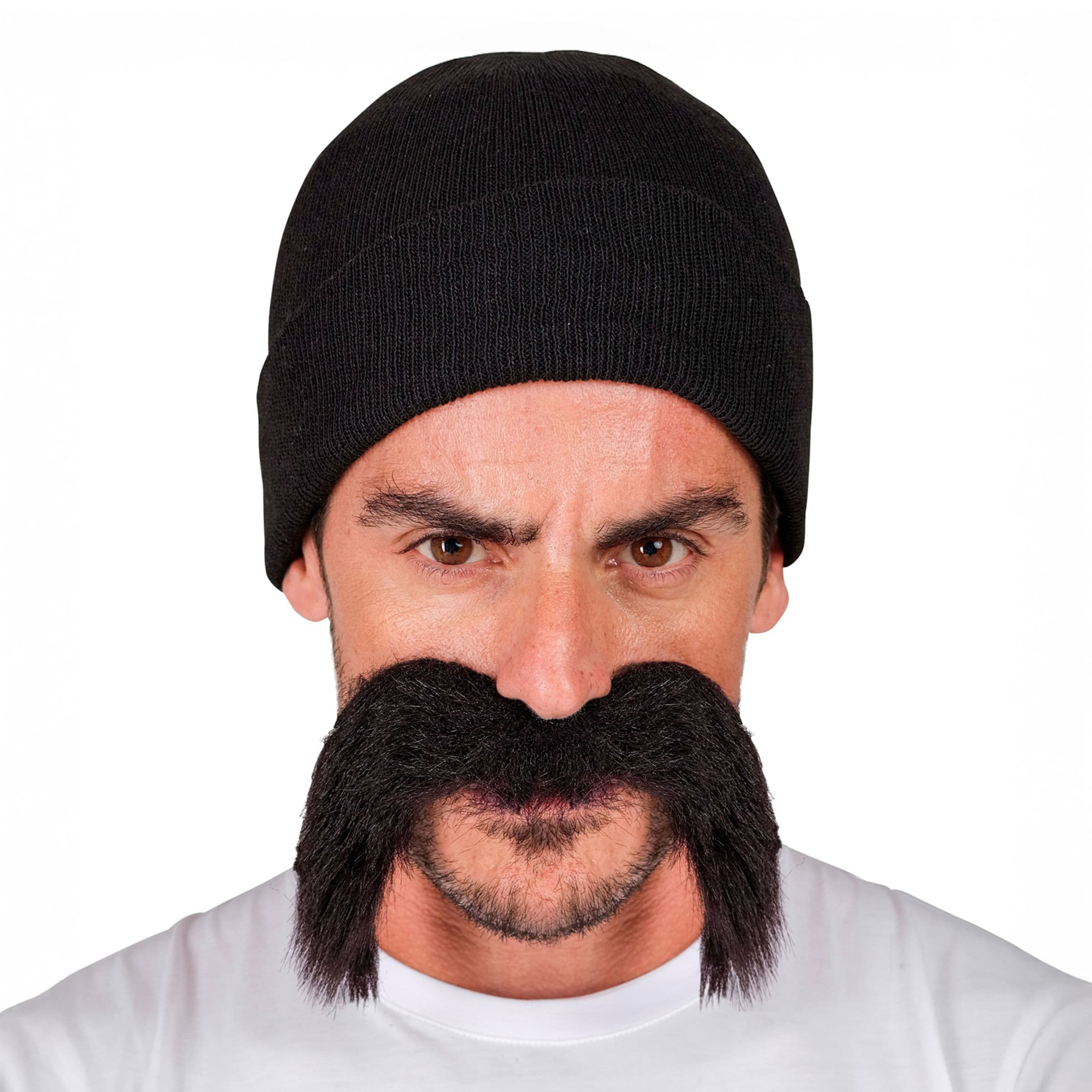 Pipo & Viikset Musta Naamiaiset-setti - One size – Widmann