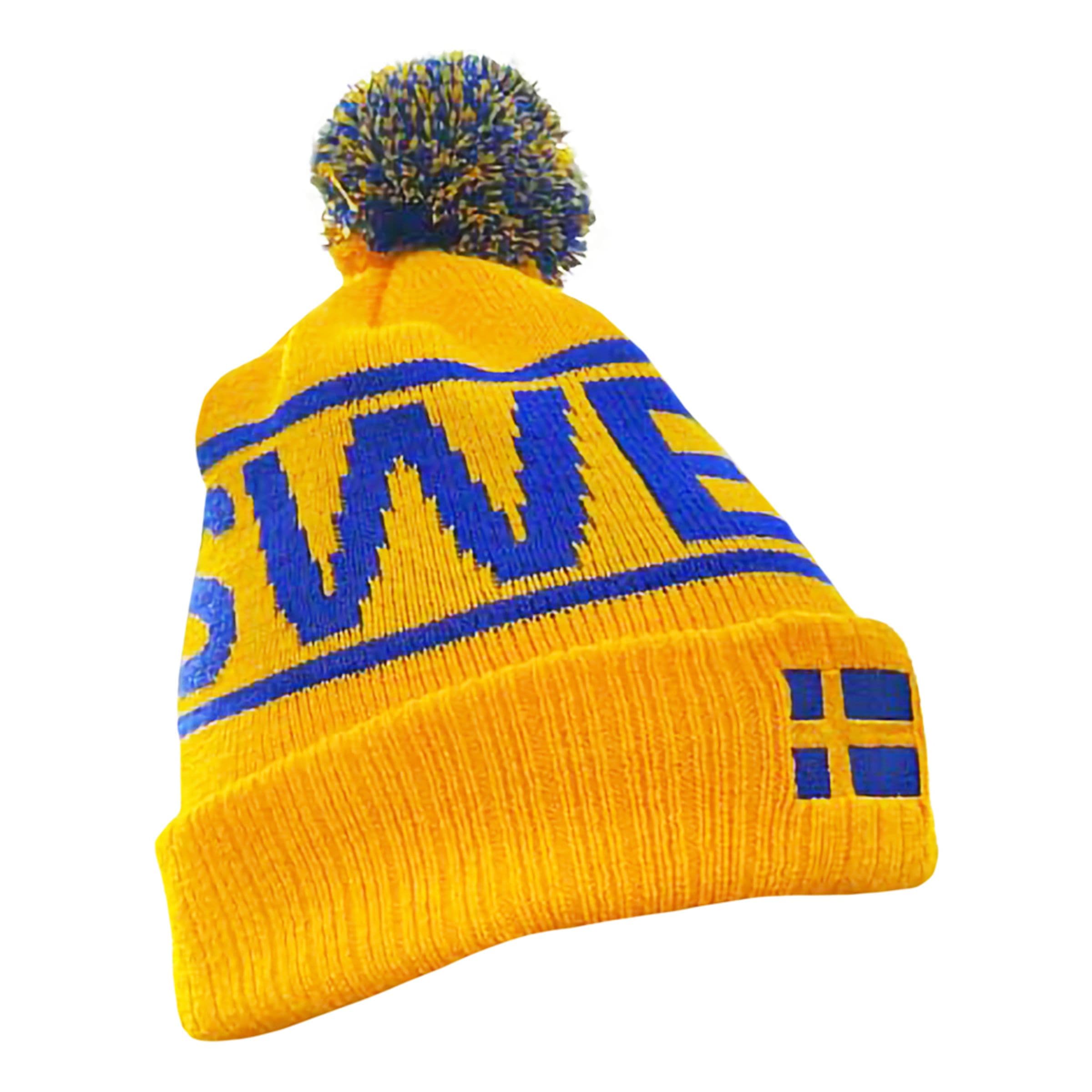 Neulottu Pipo Pom Pom Sweden Winter Retro - One size – Netshirt