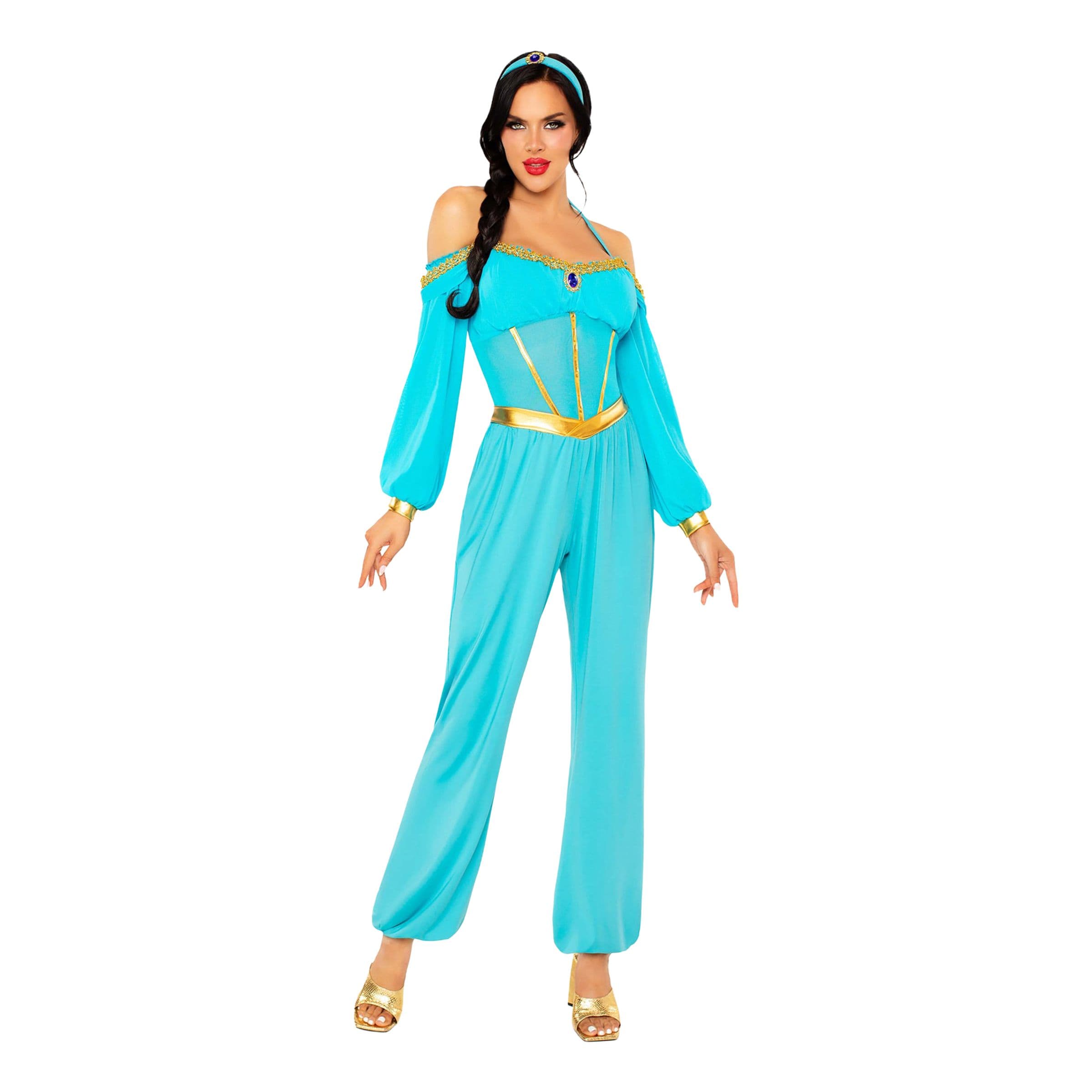 Aavikkoprinsessa Jumpsuit Deluxe Naamiaisasu - Small – Leg Avenue