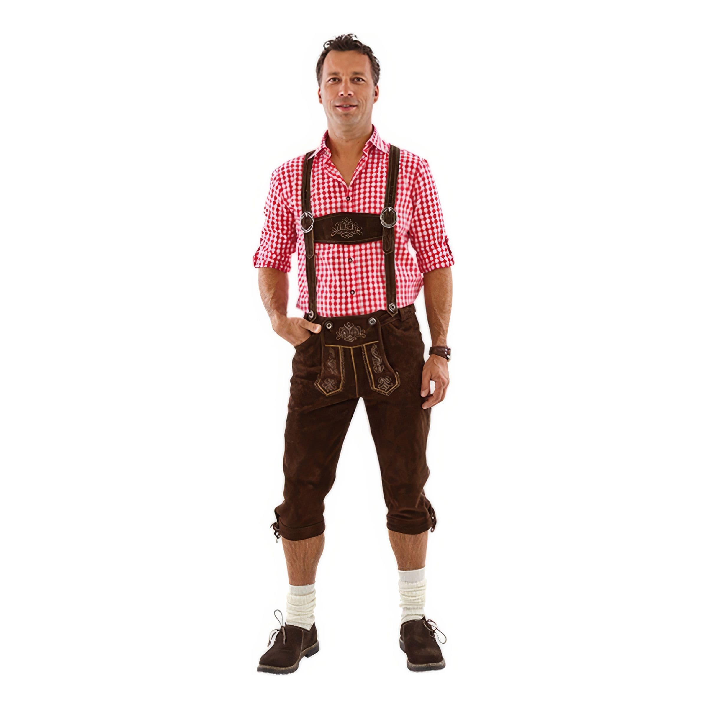 Oktoberfest Lederhosen Deluxe Ruskeat - Koko 50 – Hisab/Joker
