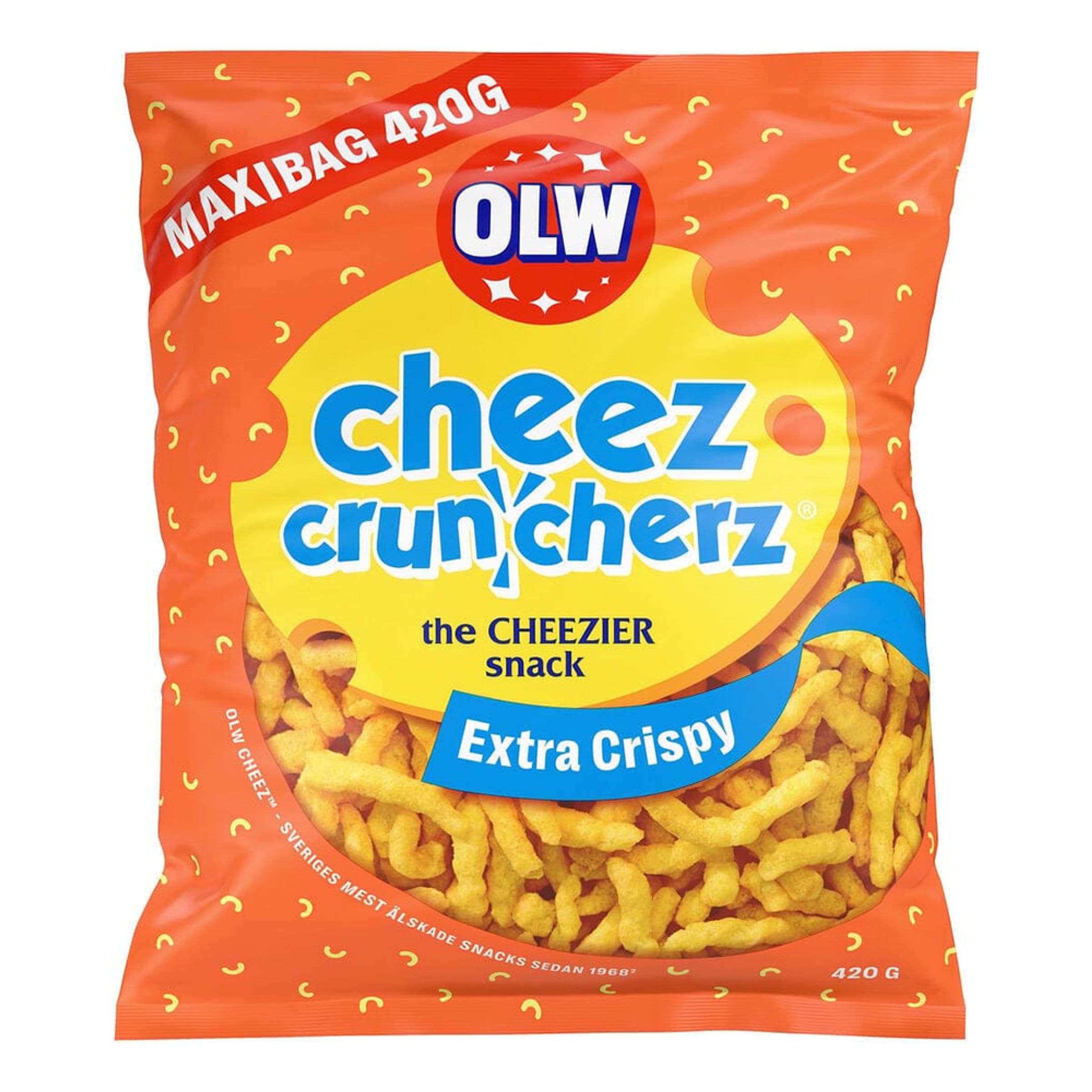 OLW Maxibag Cheez Cruncherz - 420 g – ERT Godis Singel