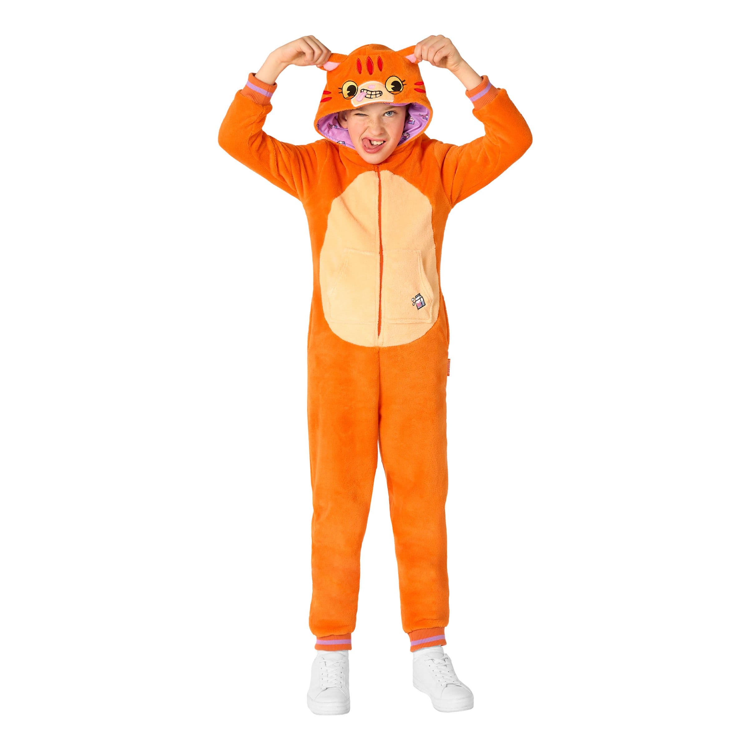 OppoSuits Punainen Kissa Lasten Onesie - Large – Oppo Merchandise Group