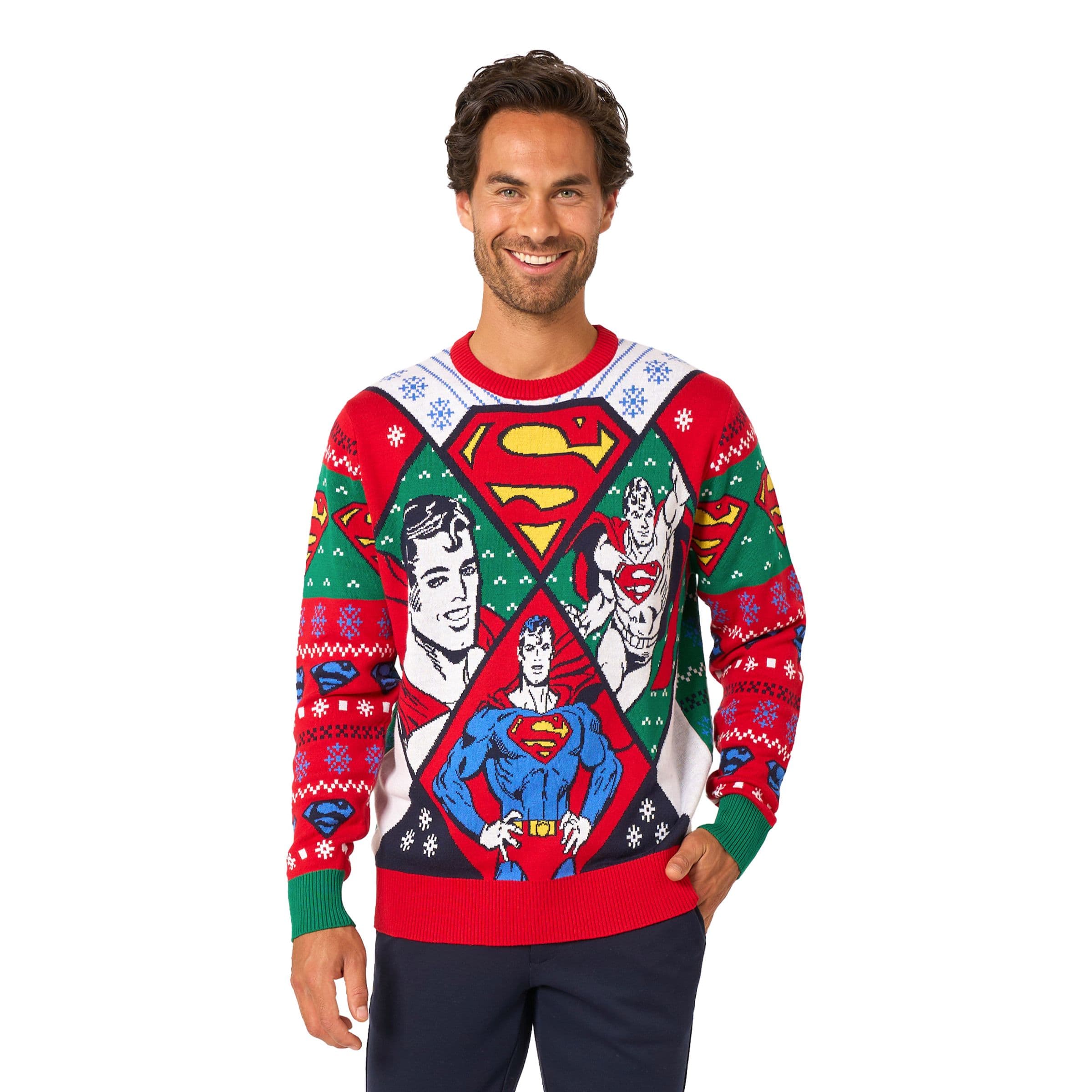 OppoSuits Superman Joulupaita - Small – Oppo Merchandise Group
