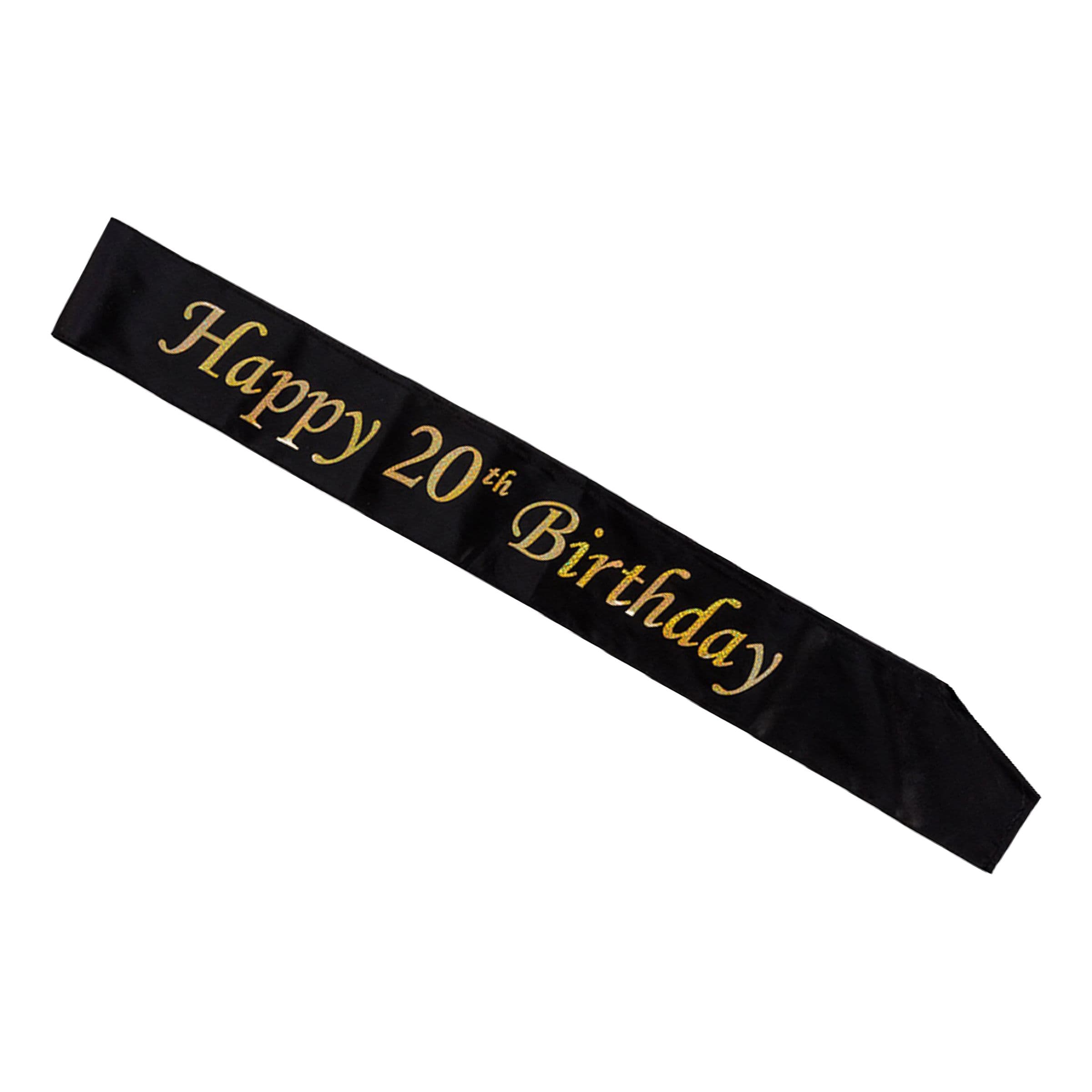 Happy 20th Birthday -olkanauha Musta/Kulta – Hisab/Joker