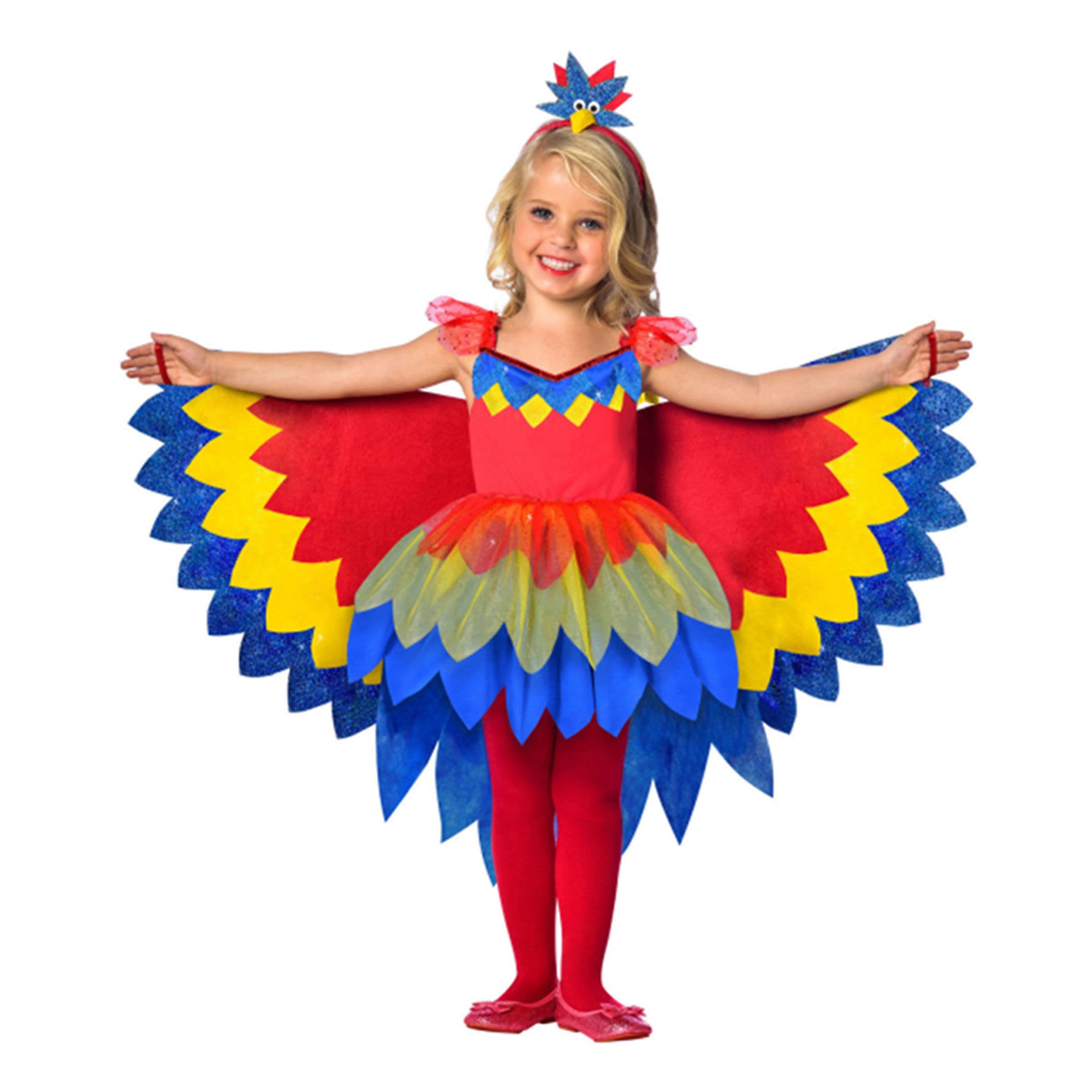 Papukaija Mekko Lasten Naamiaisasu - Small – Riethmüller