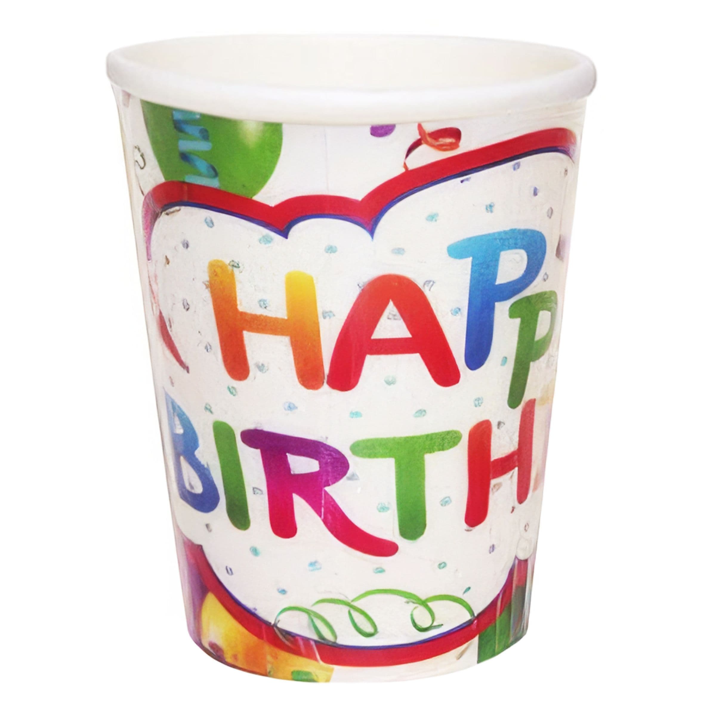 Pahvimukit Happy Birthday - 6-pakkaus – Inter Agenturer AB