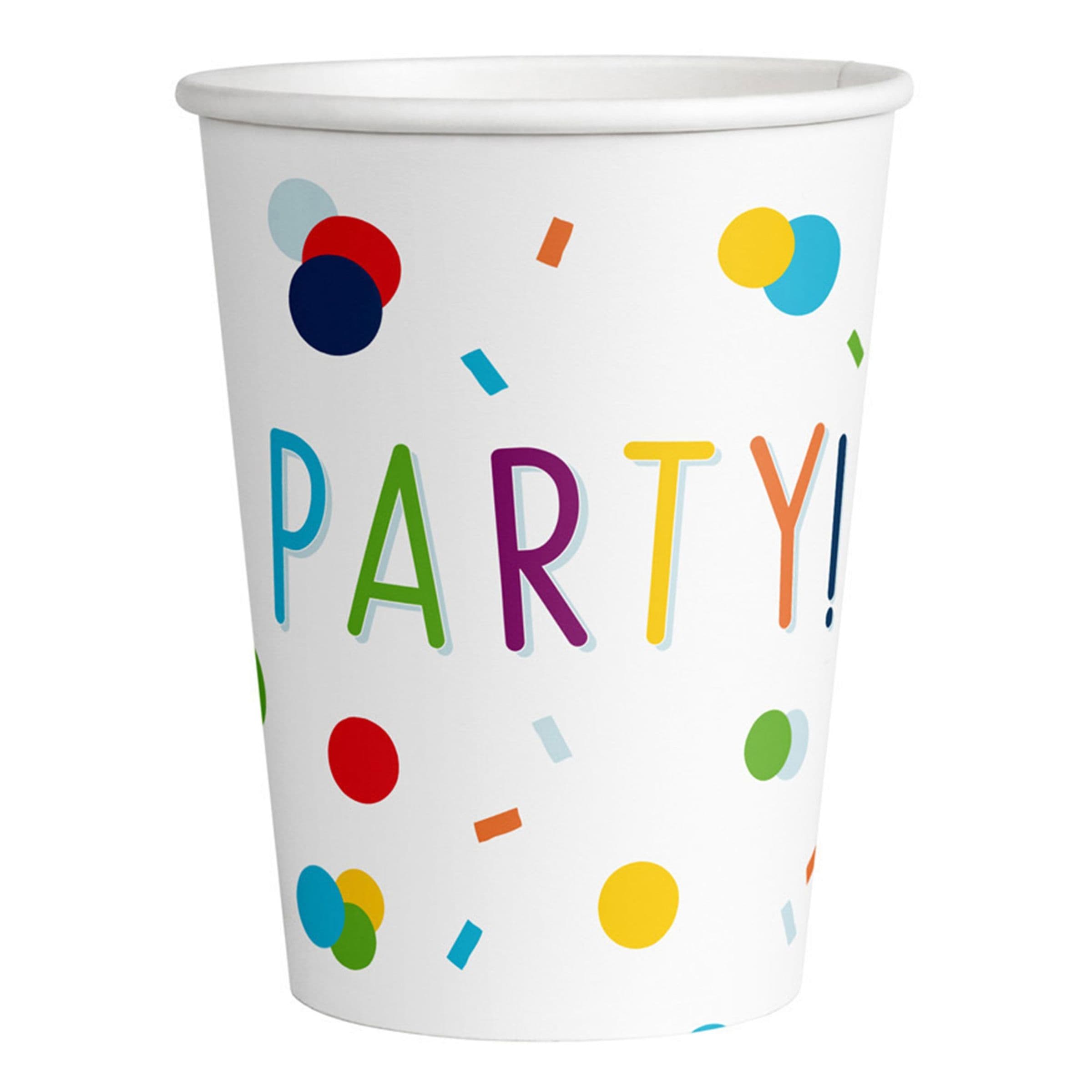 Pahvimukit Happy Birthday Konfetti - 8-pakkaus – Riethmüller