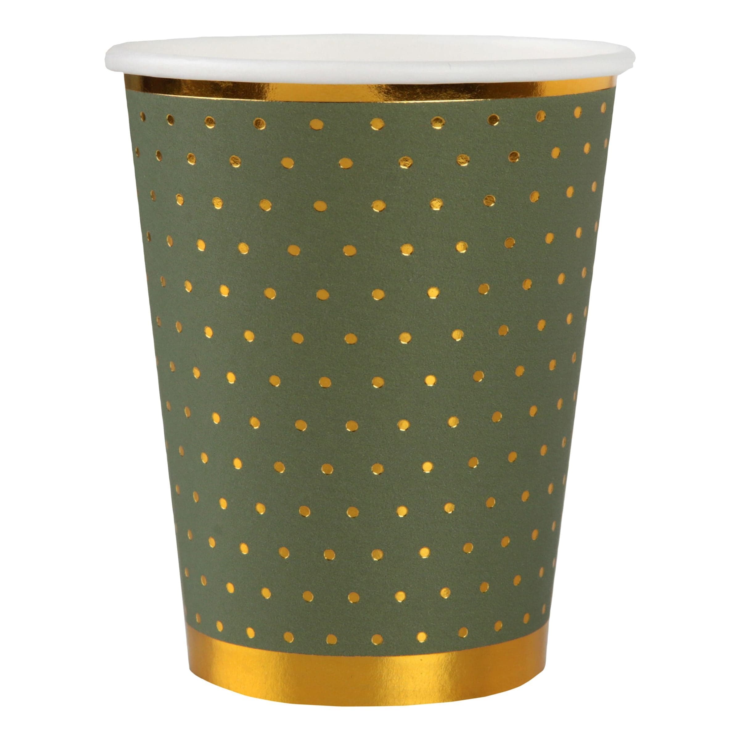 Pahvimukit Pilkulliset Vihreä/Kulta - 10-pakkaus – Santex