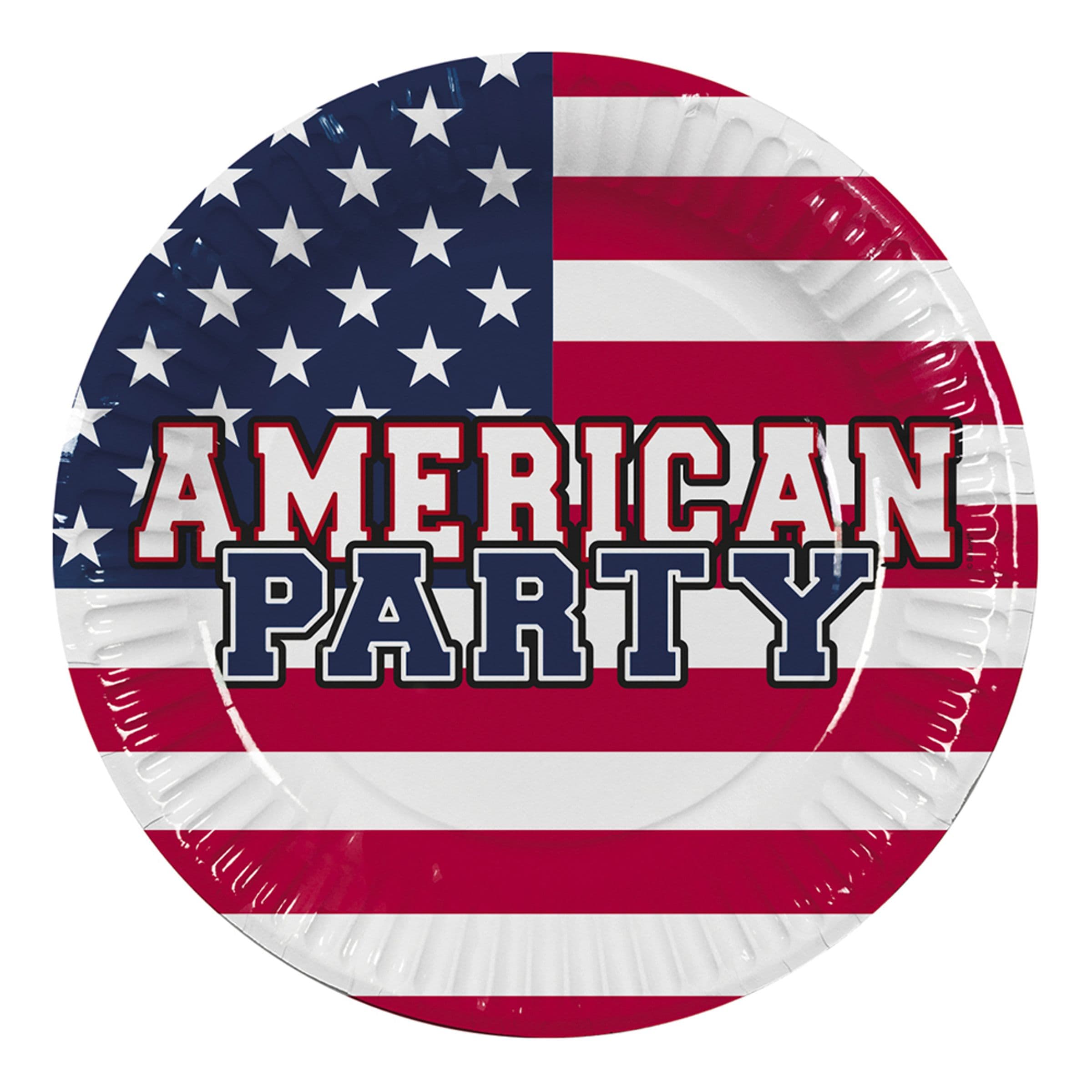 Pahvilautaset American Party - 10-pakkaus – Boland Party Partners