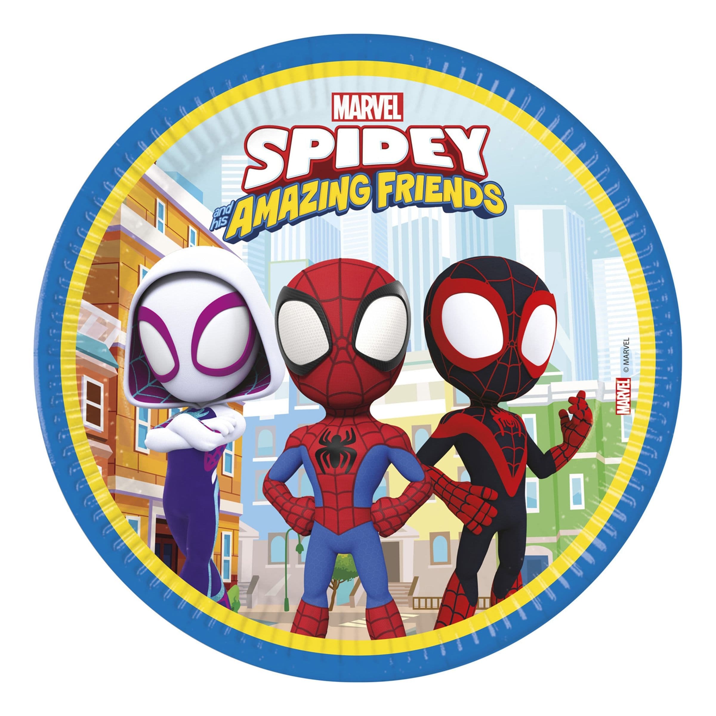 Pahvilautaset Spidey & Hänen Fantastiset Ystävänsä - 8-pakkaus – Globos Europe