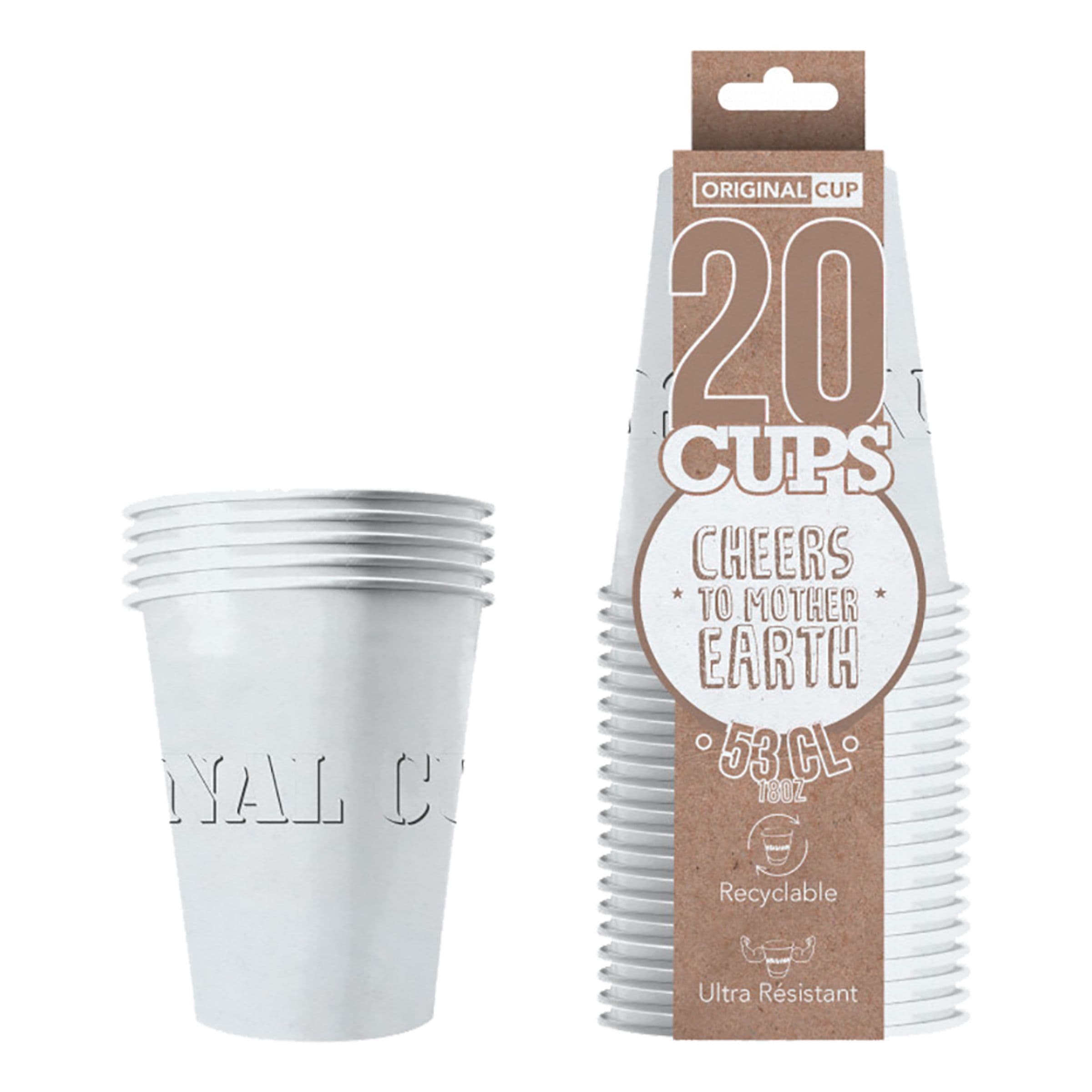 Party Cups Paperi Valkoinen - 20-pakkaus – Original Cup