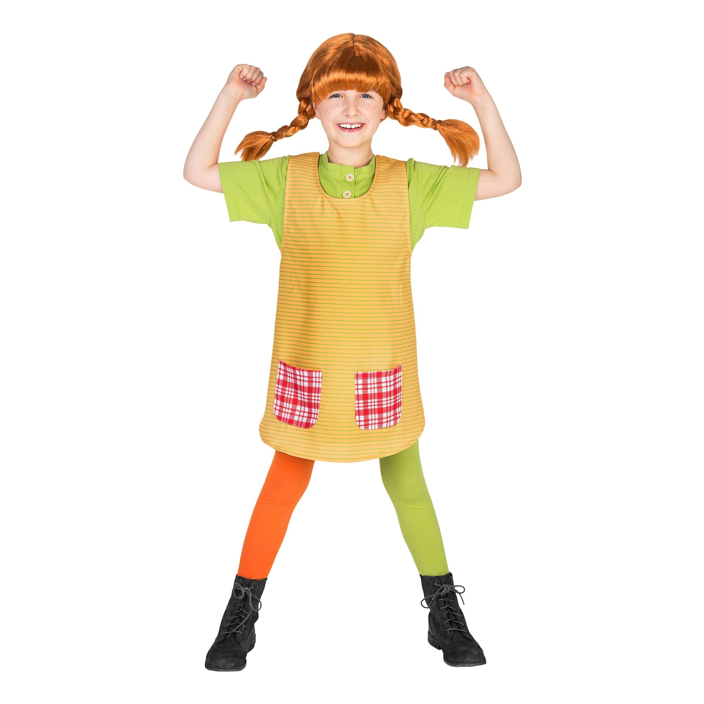 Peppi Pitkätossu Lasten Naamiaisasu - XX-Large – Maskworld / Metamorph