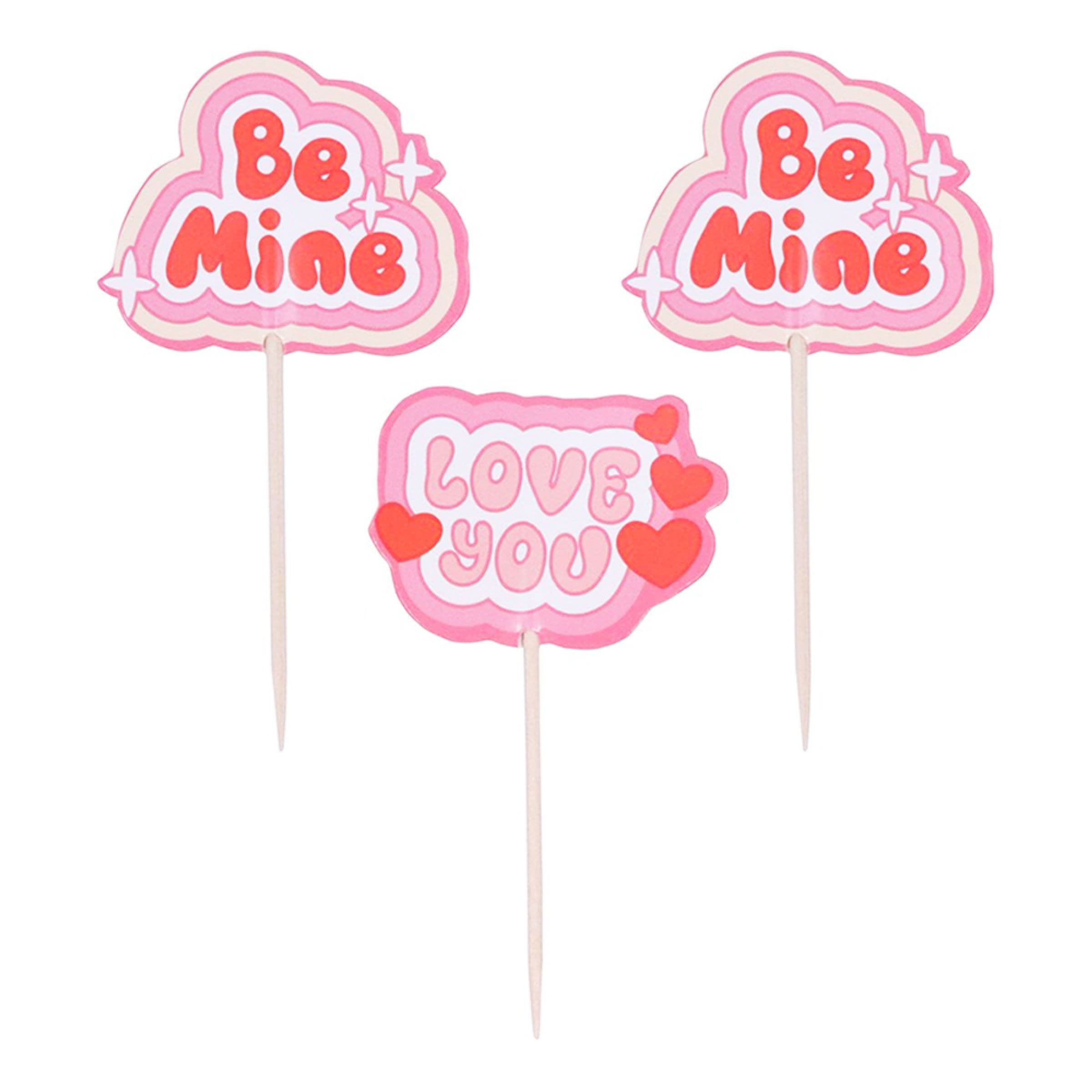 PME Kakkukoristeet Retro Valentine - 24-pakkaus – PME Cake